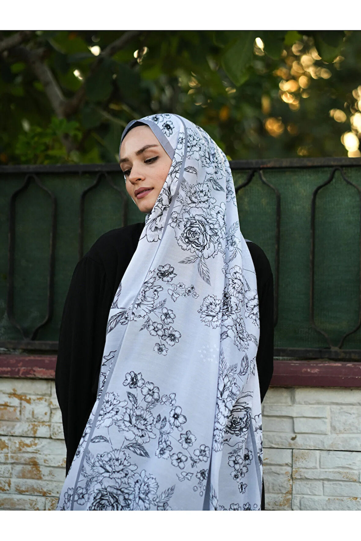 GÜL BAHÇESİ SOFT ŞAL , ÇİÇEK DESEN ŞAL