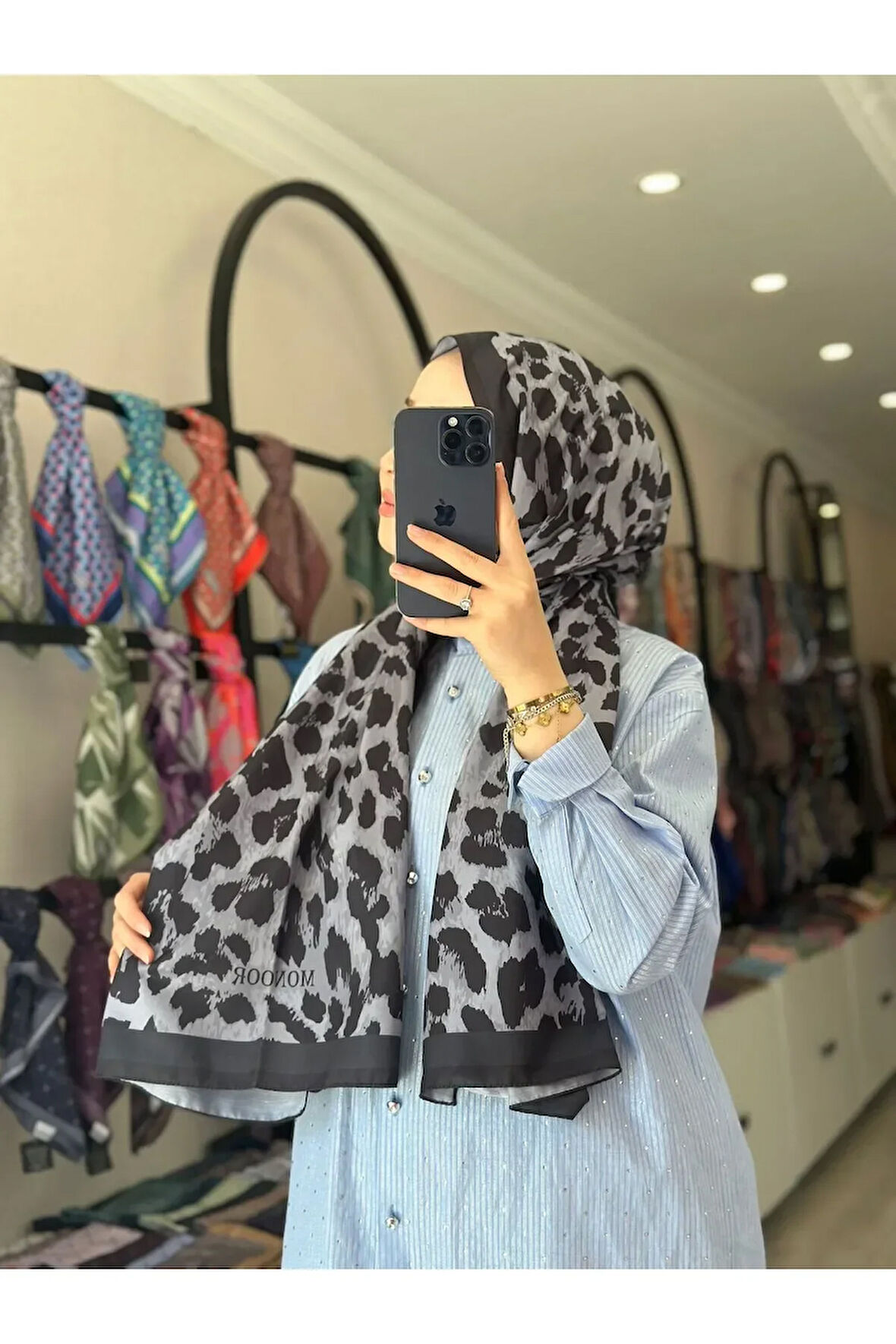 LEOPAR DESEN SOFT PAMUK ŞAL