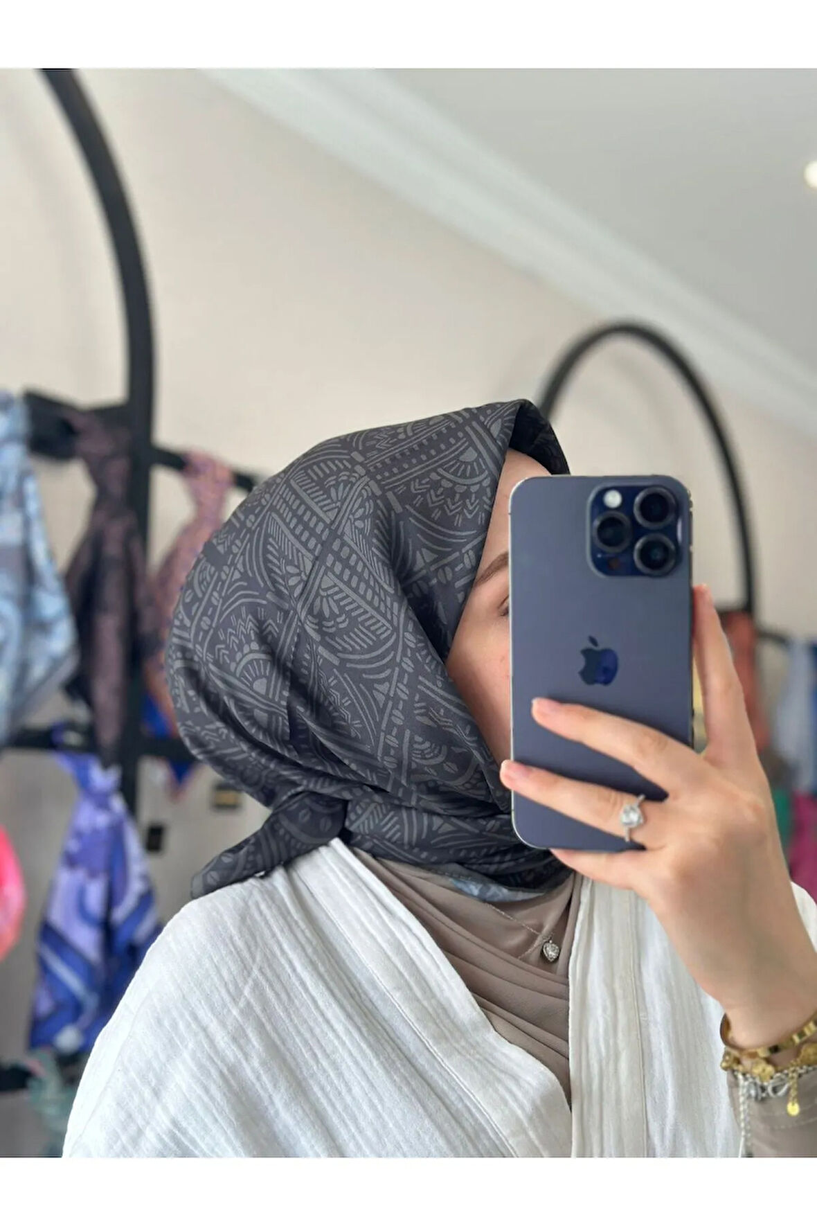 ÇİNİ DESEN SOFT EŞARP