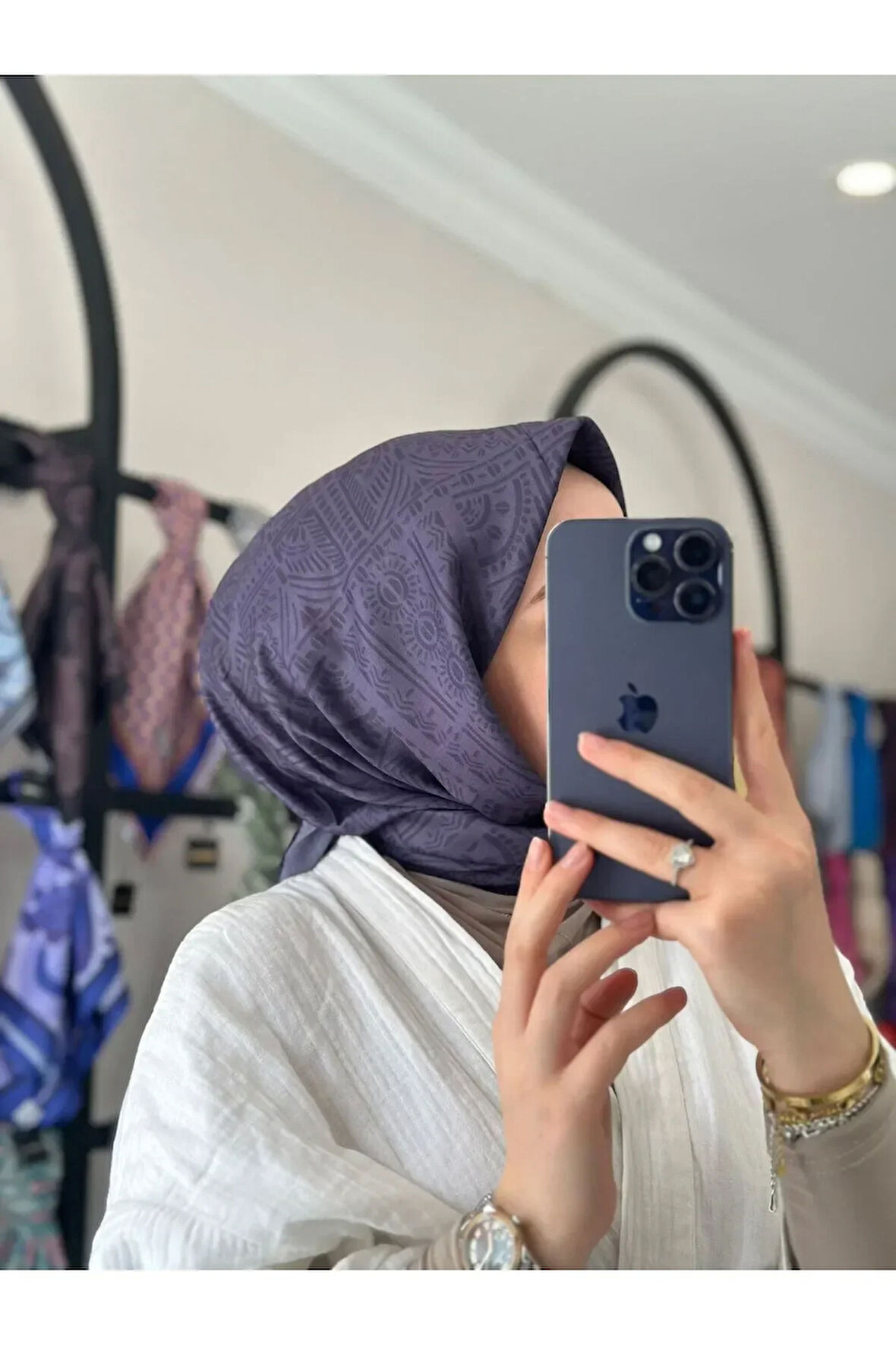 ÇİNİ DESEN SOFT EŞARP