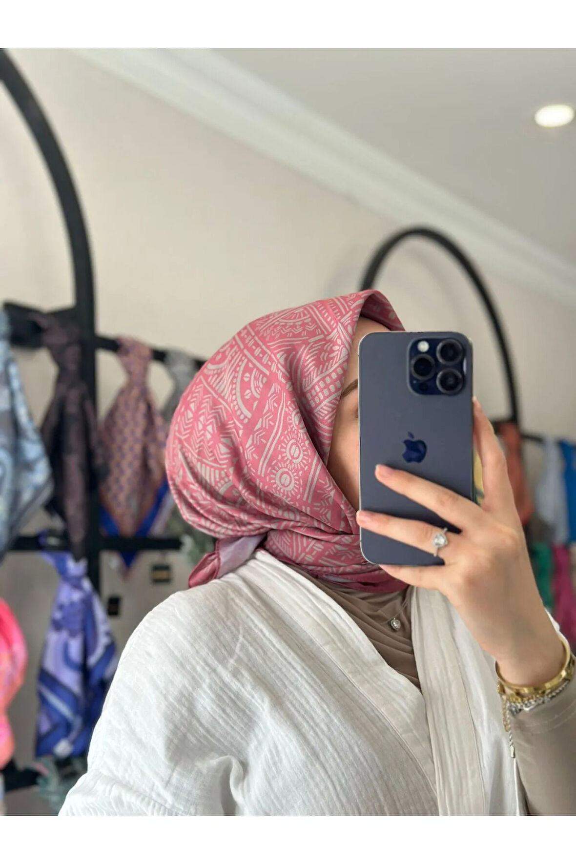 ÇİNİ DESEN SOFT EŞARP