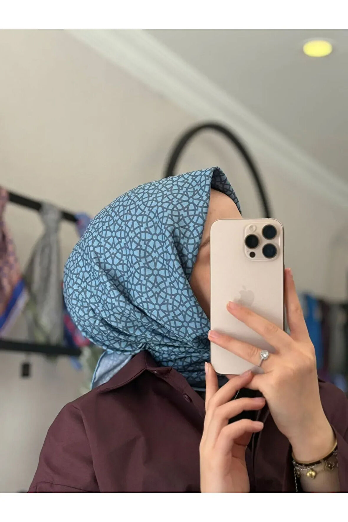 GEOMETRİ DESEN SOFT EŞARP