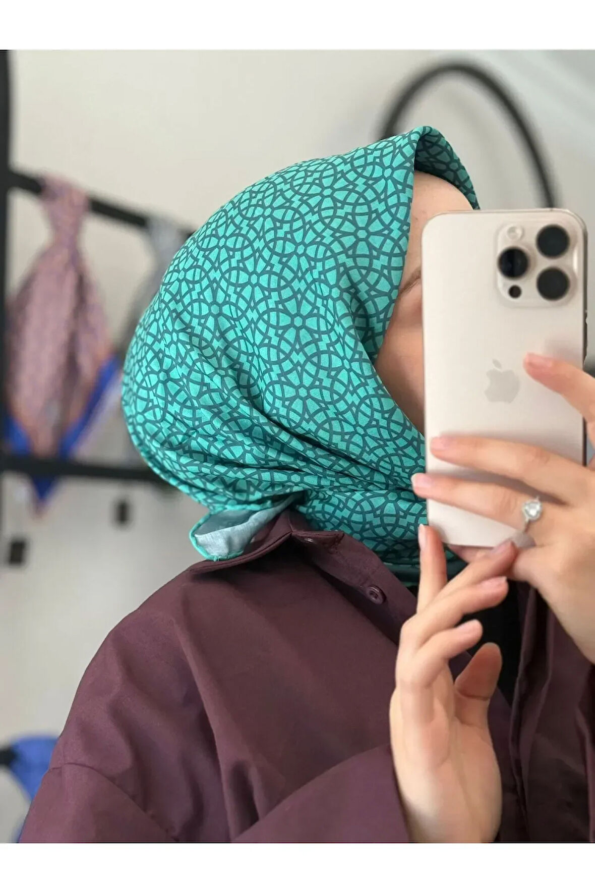 GEOMETRİ DESEN SOFT EŞARP