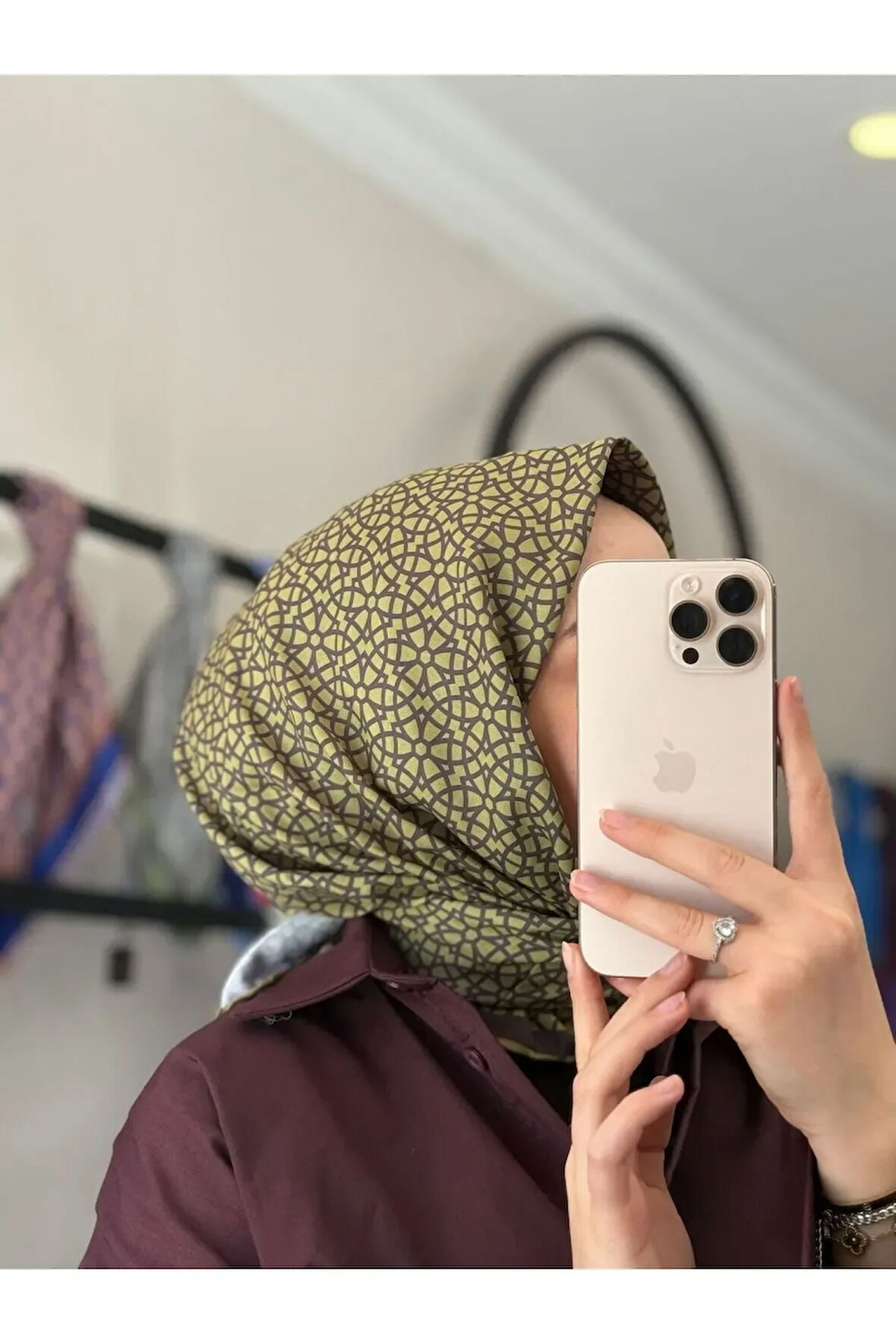 GEOMETRİ DESEN SOFT EŞARP