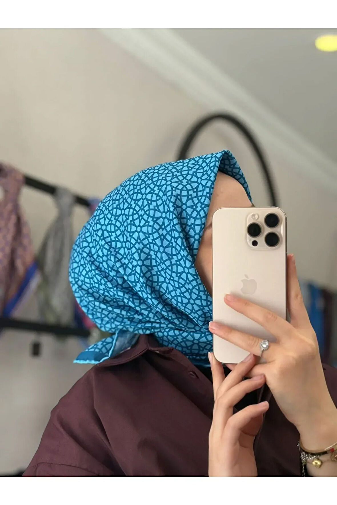 GEOMETRİ DESEN SOFT EŞARP