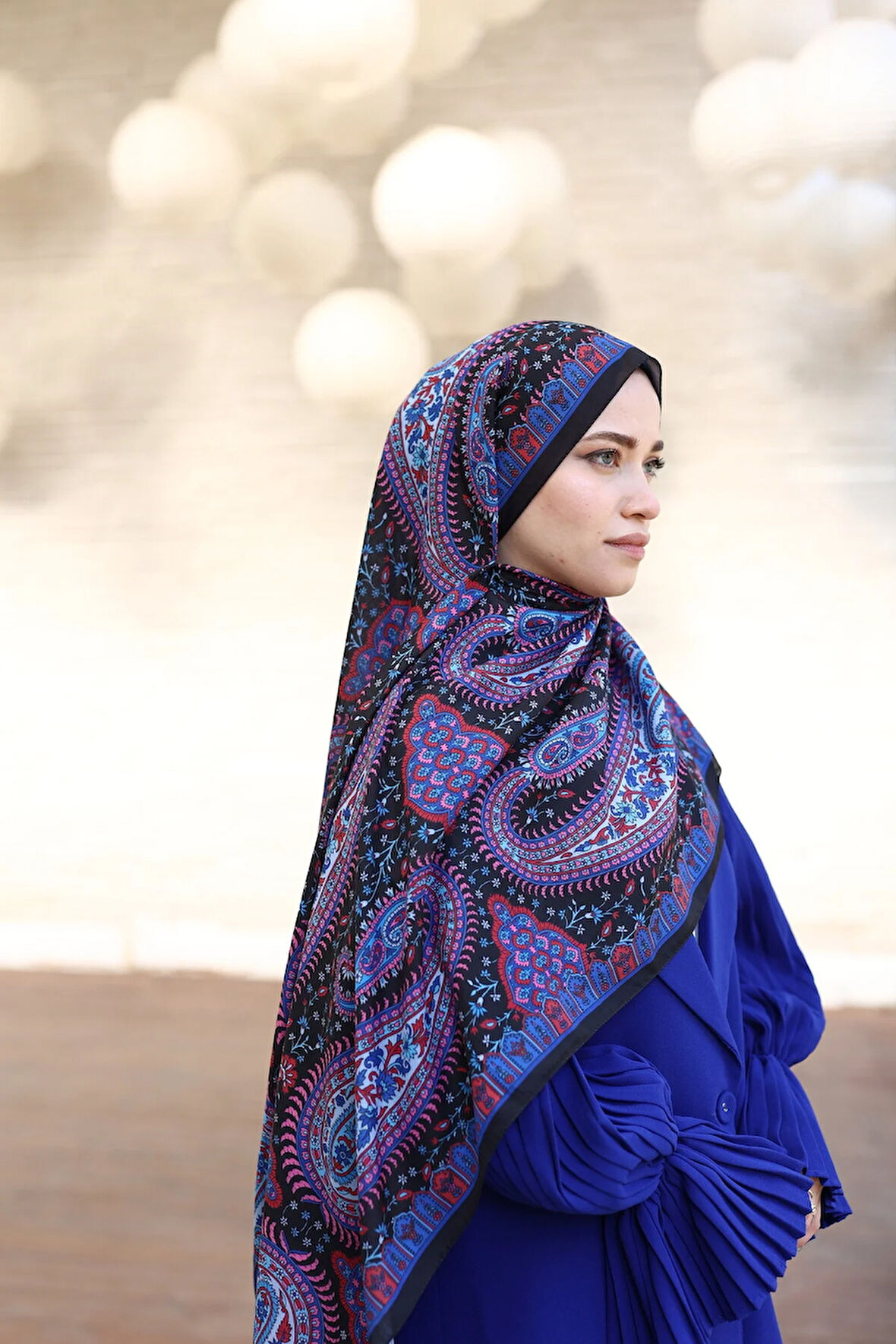 ETNİK DESEN PAMUK İPEK ŞAL