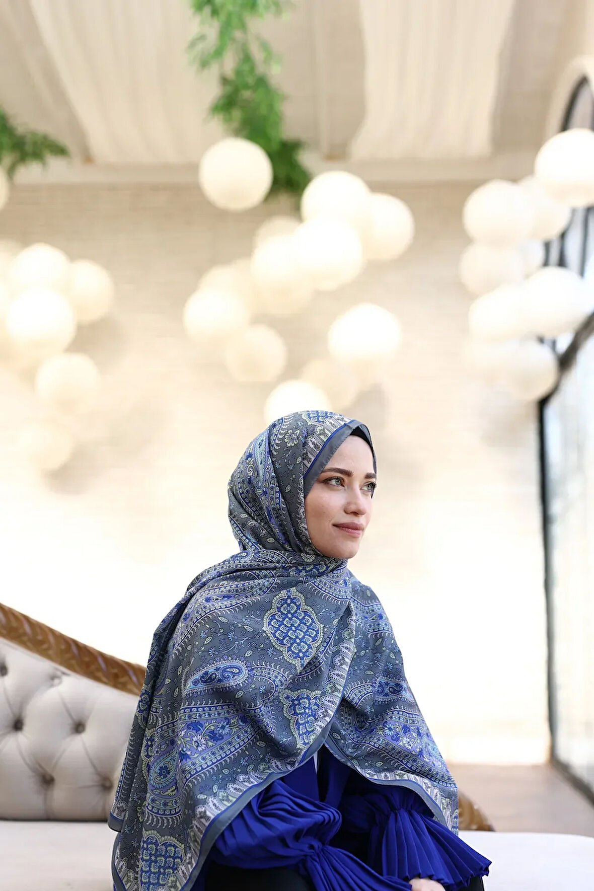 ETNİK DESEN PAMUK İPEK ŞAL