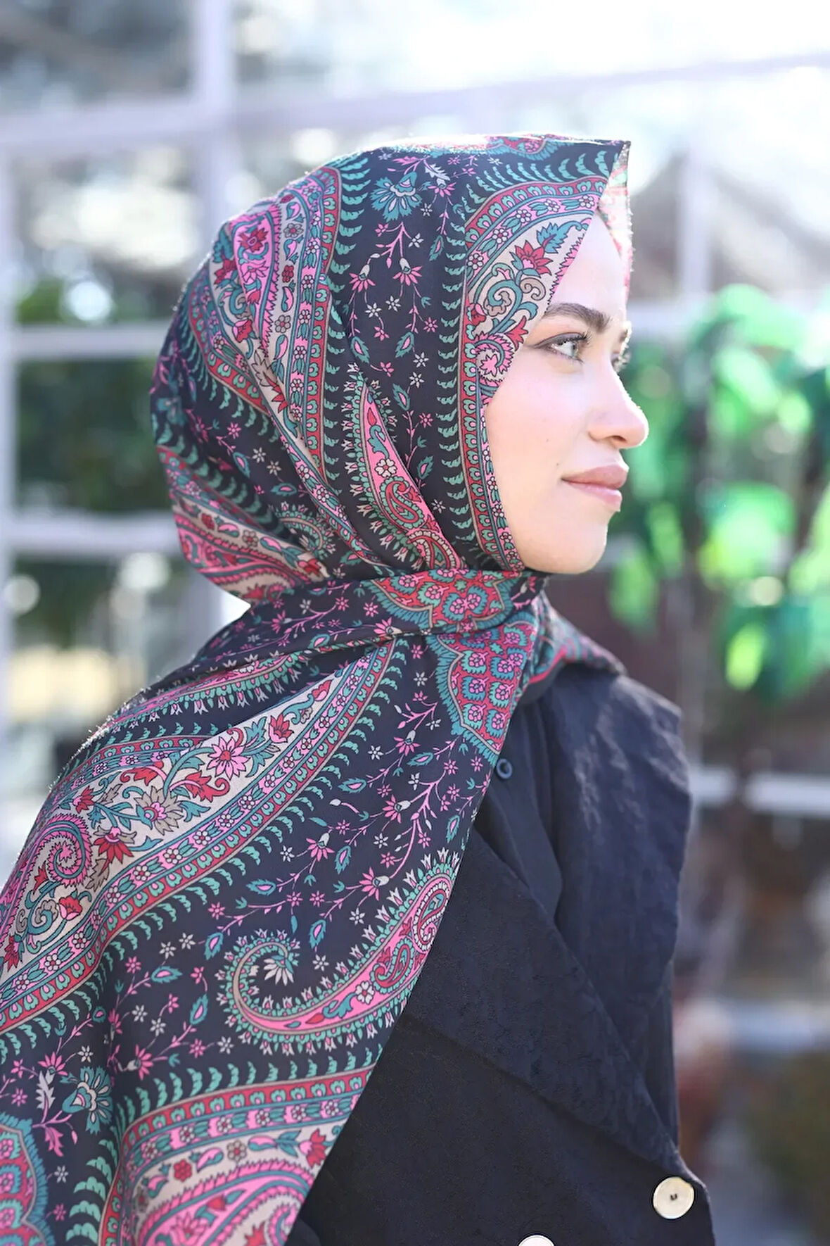 ETNİK DESEN PAMUK İPEK ŞAL