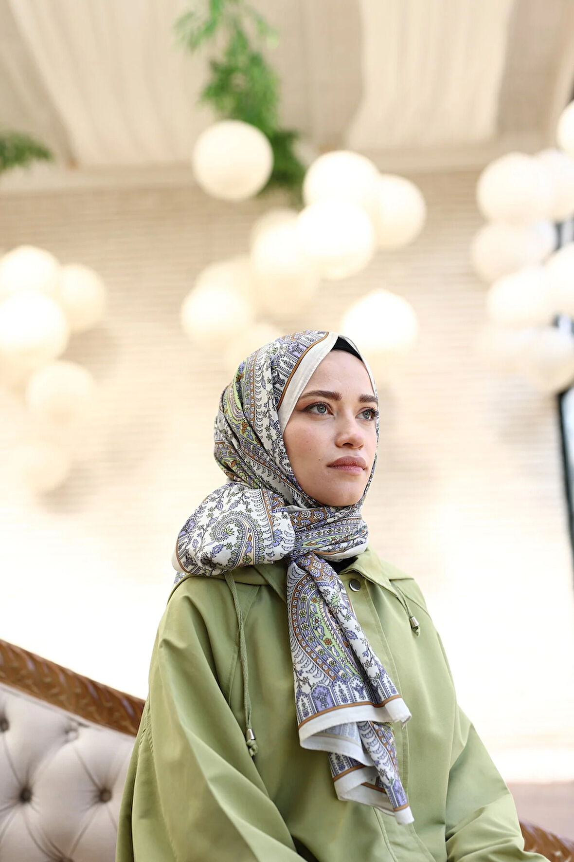 ETNİK DESEN PAMUK İPEK ŞAL