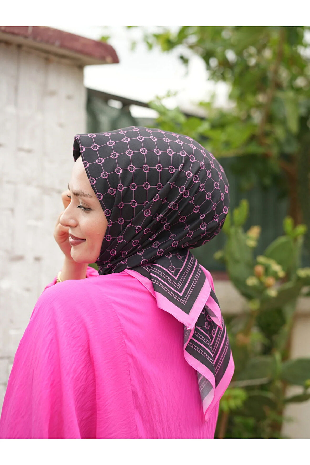 MONOGRAM PAMUKLU SOFT EŞARP