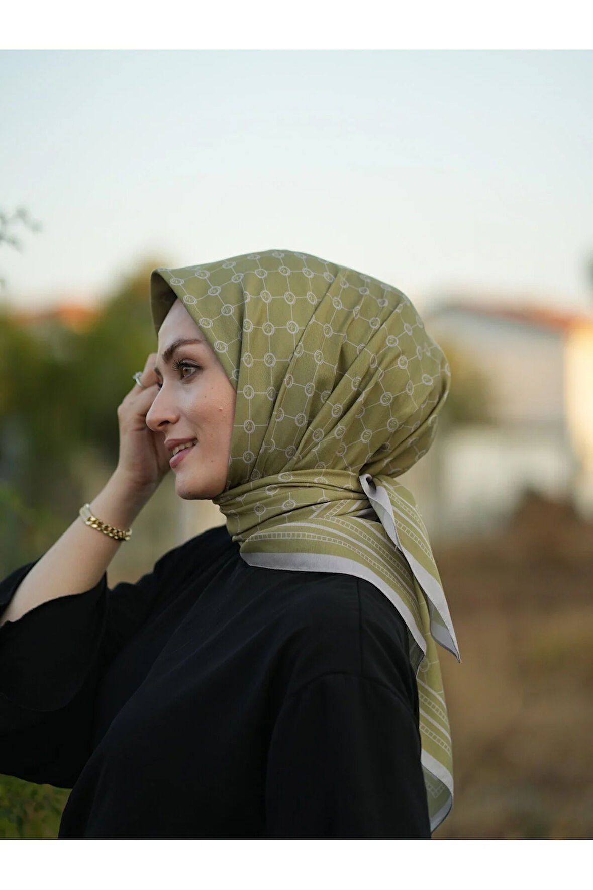 MONOGRAM PAMUKLU SOFT EŞARP