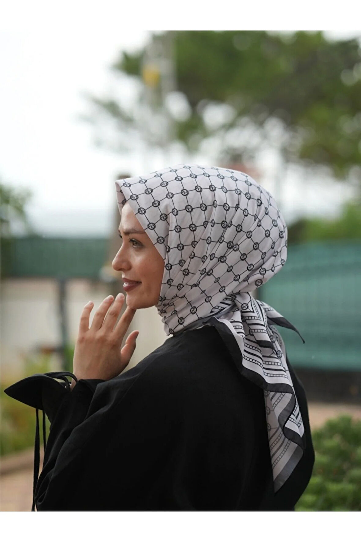 MONOGRAM PAMUKLU SOFT EŞARP