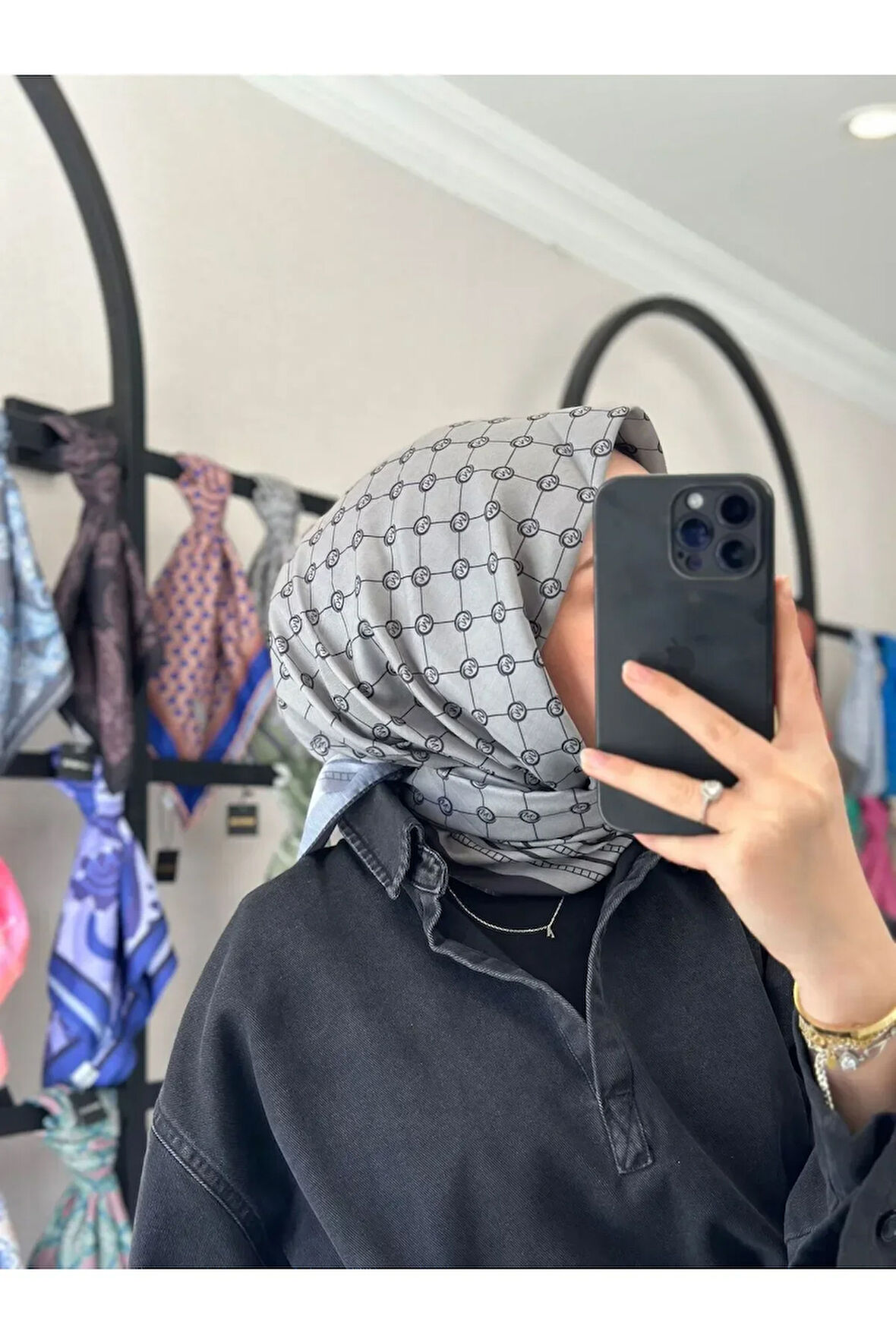 MONOGRAM PAMUKLU SOFT EŞARP