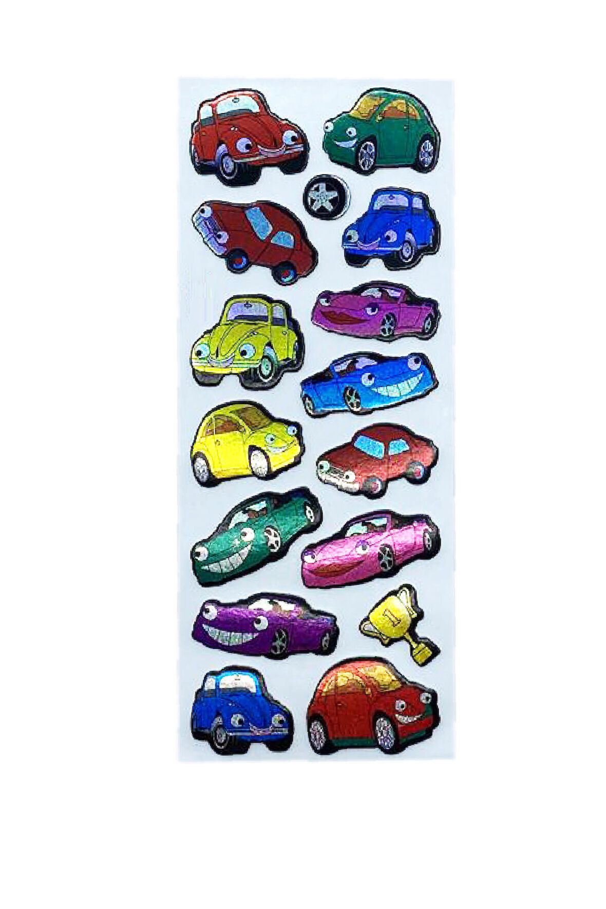Sticker Kabartmalı Stiker Defter, Planlayıcı Etiket Araba (cb269) 16x7 cm