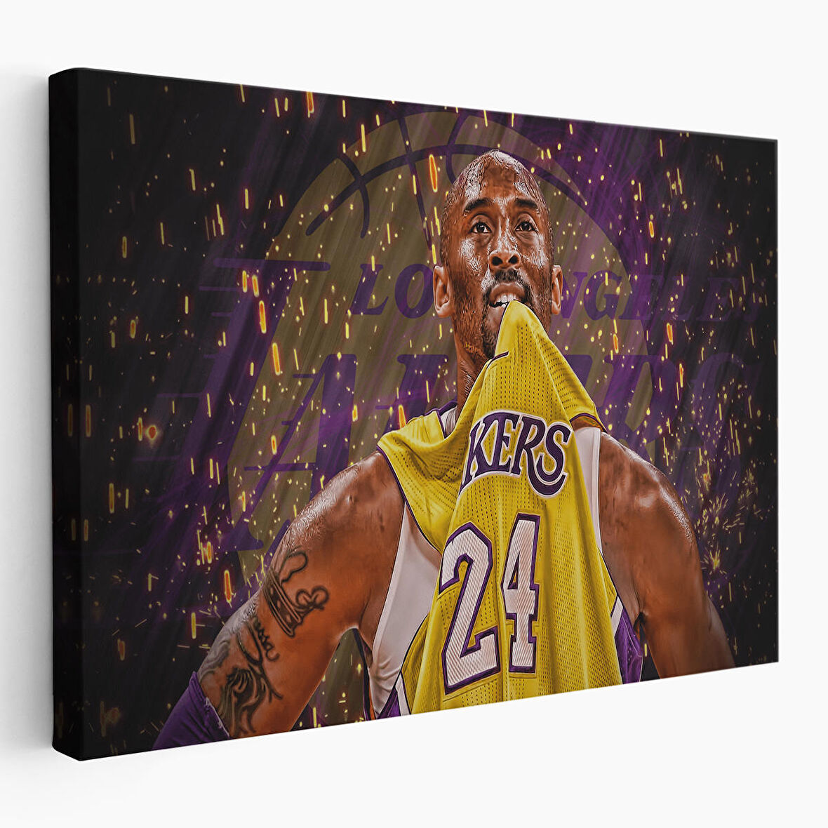 Kobe Bryant Los Angeles Lakers Kanvas Tablo / Black Mamba-5151