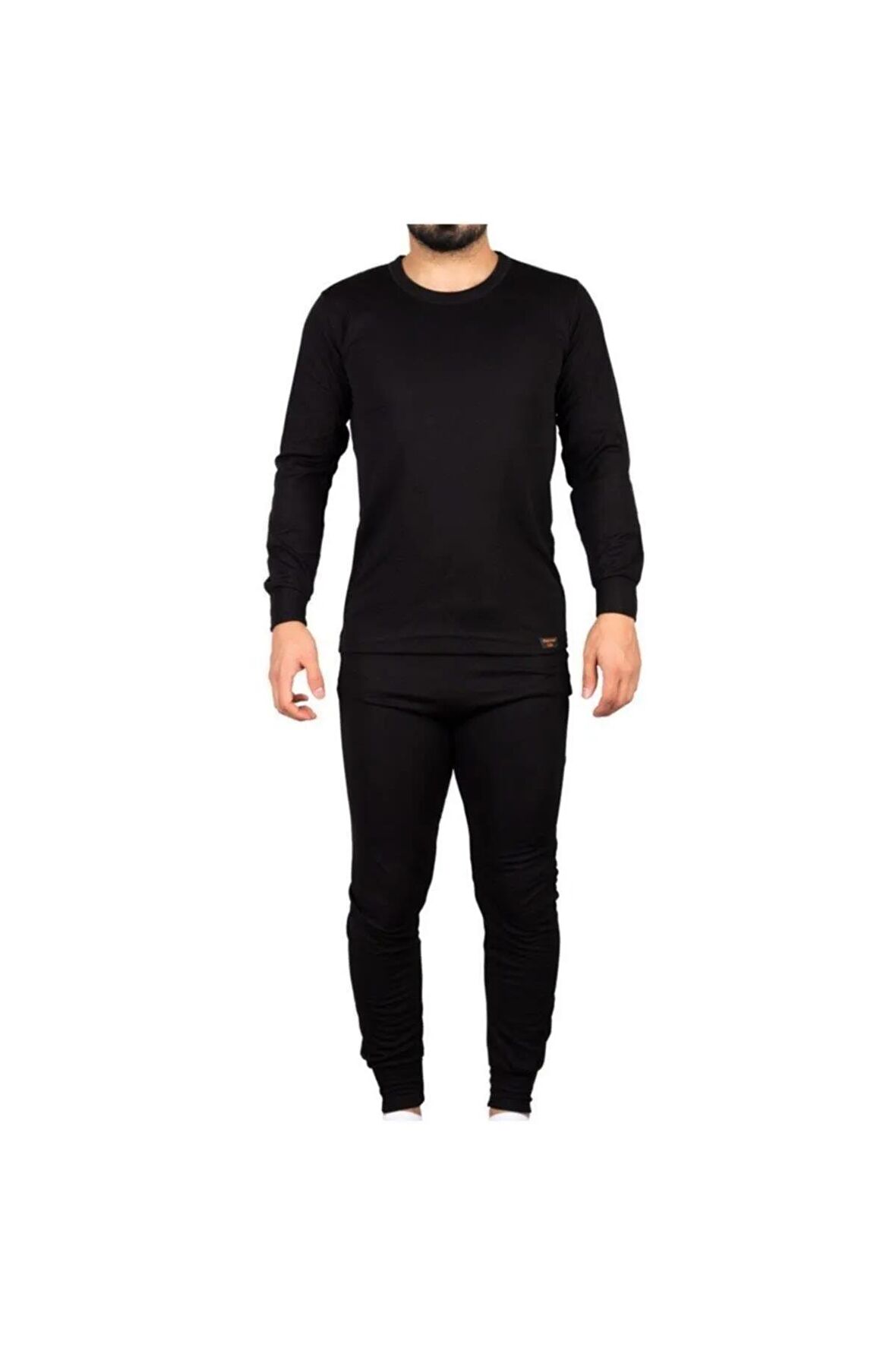 Unisex Siyah Alt Üst Takım Termal Içlik Bere Hediyeli