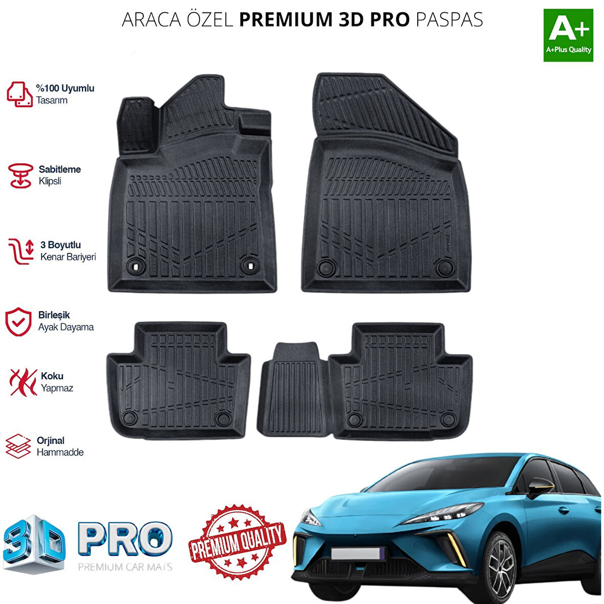 MG4 ARACA ÖZEL 3D PASPAS 2022 2023 2024 2025