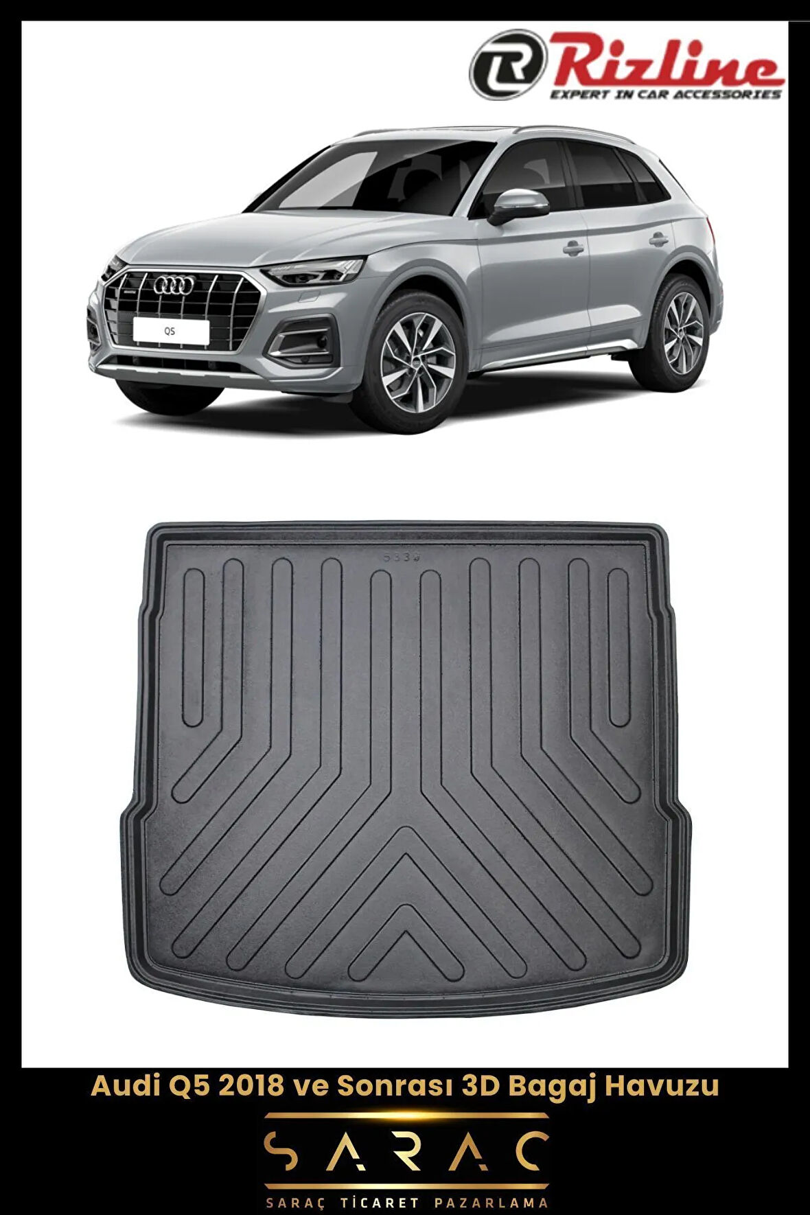 Rizline Audi Q5 2017 Model(Yeni Kasa) 3D Bagaj Havuzu