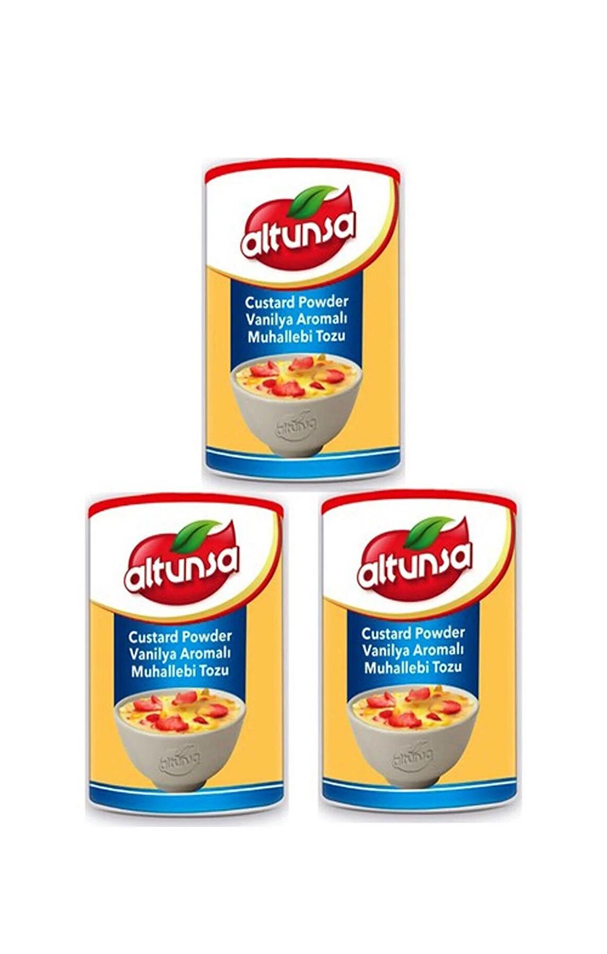 Altunsa Custard Powder Vanilya Aromalı Muhallebi Tozu 3 x 250 G