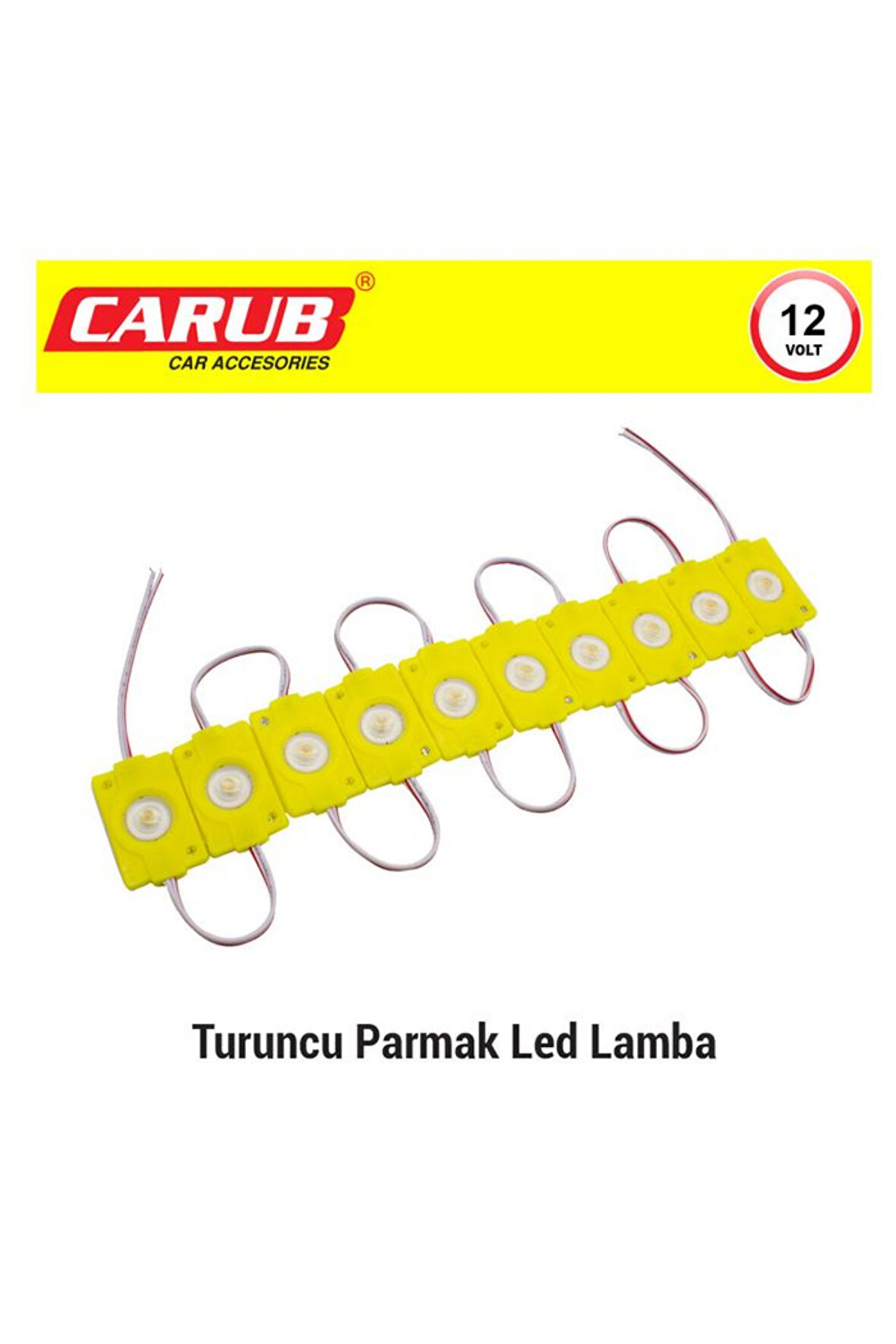 CARUB BR0409946 LAMBA PARMAK 12V MERCEKLi 1 SET 10 ADET ORANGE