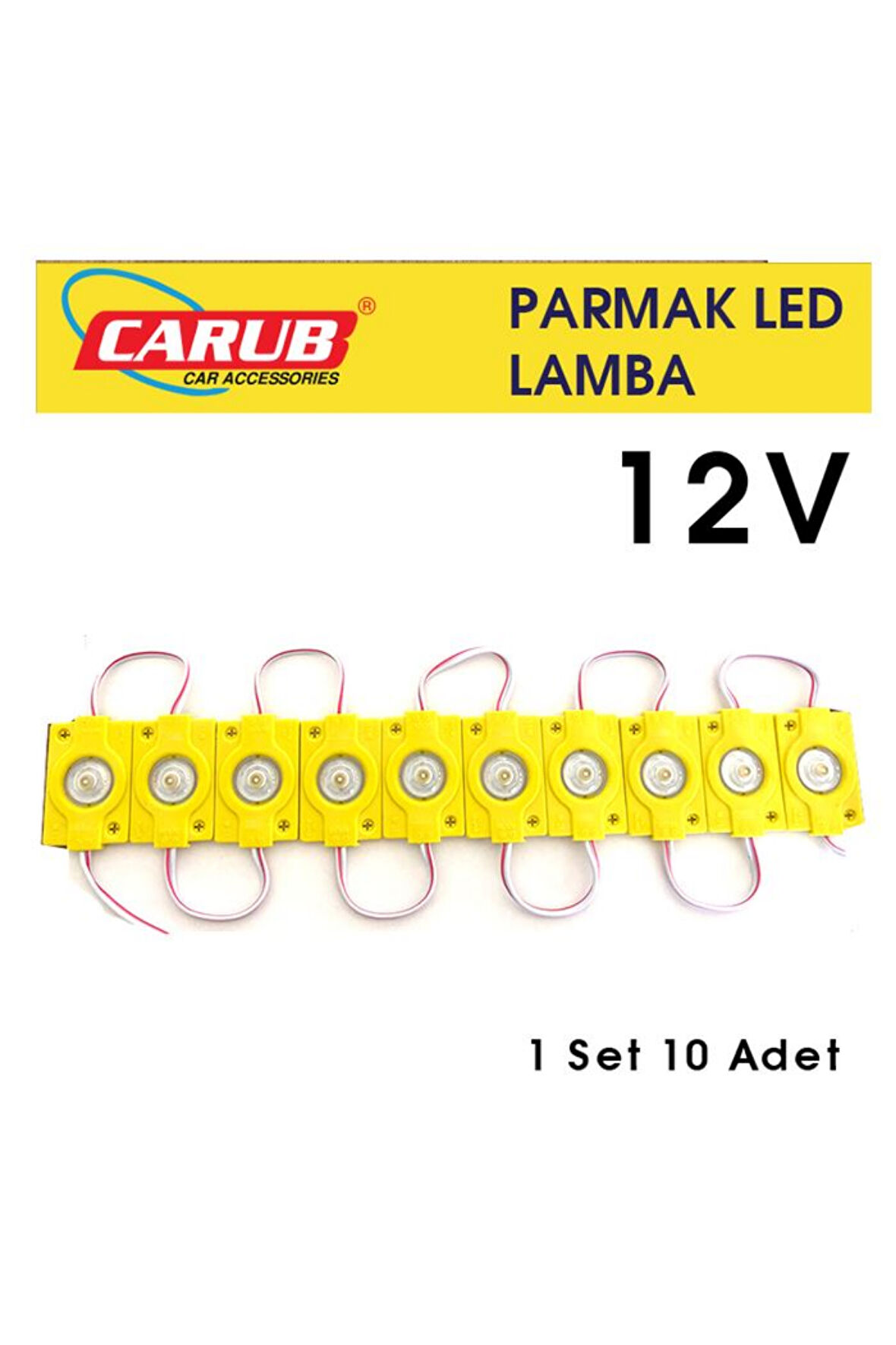 CARUB BR0409948 LAMBA PARMAK 12V MERCEKLi 1 SET 10 ADET SARI