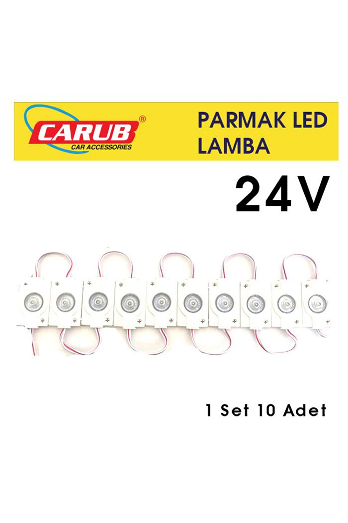 CARUB BR0409949 LAMBA PARMAK 24V MERCEKLi 1 SET 10 ADET BEYAZ