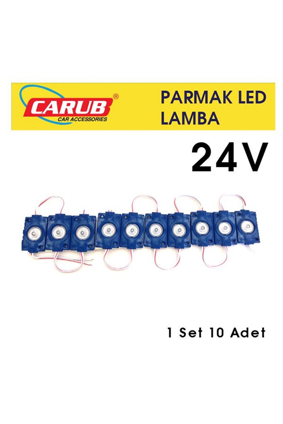 CARUB BR0409951 LAMBA PARMAK 24V MERCEKLi 1 SET 10 ADET KIRMIZI