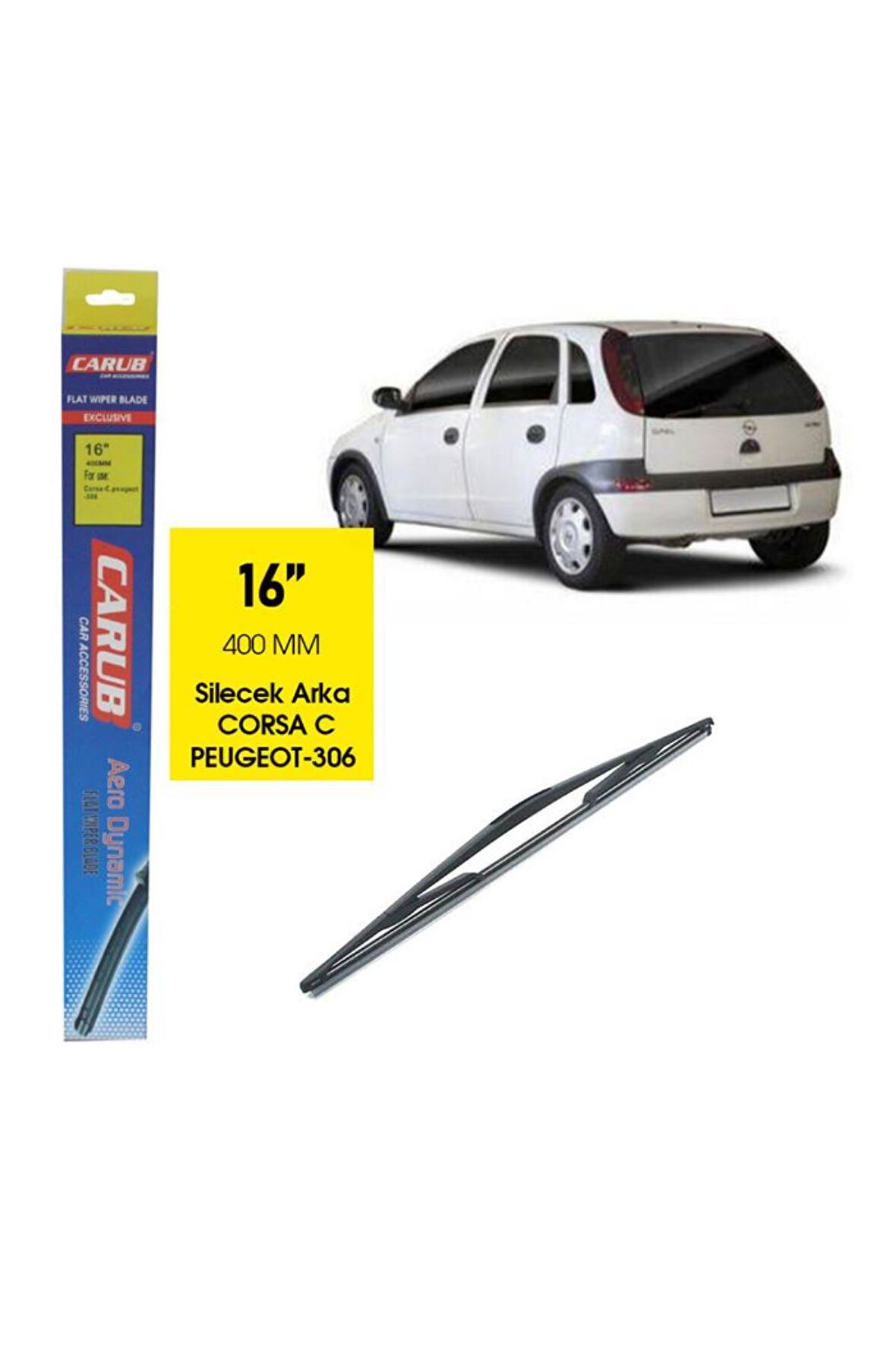 CARUB BR1353439 SiLECEK ARKA 16 400MM CORSA C-PEUGEOT 306