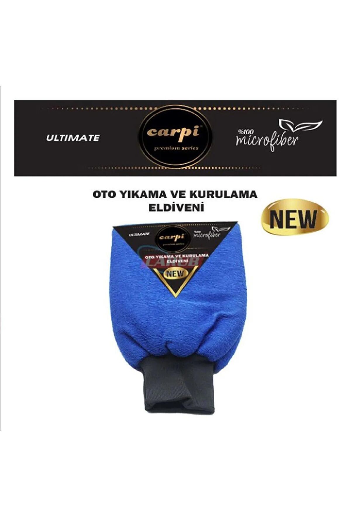 Mikrofiber Oto Yıkama Ve Kurulama Eldiveni Mavi