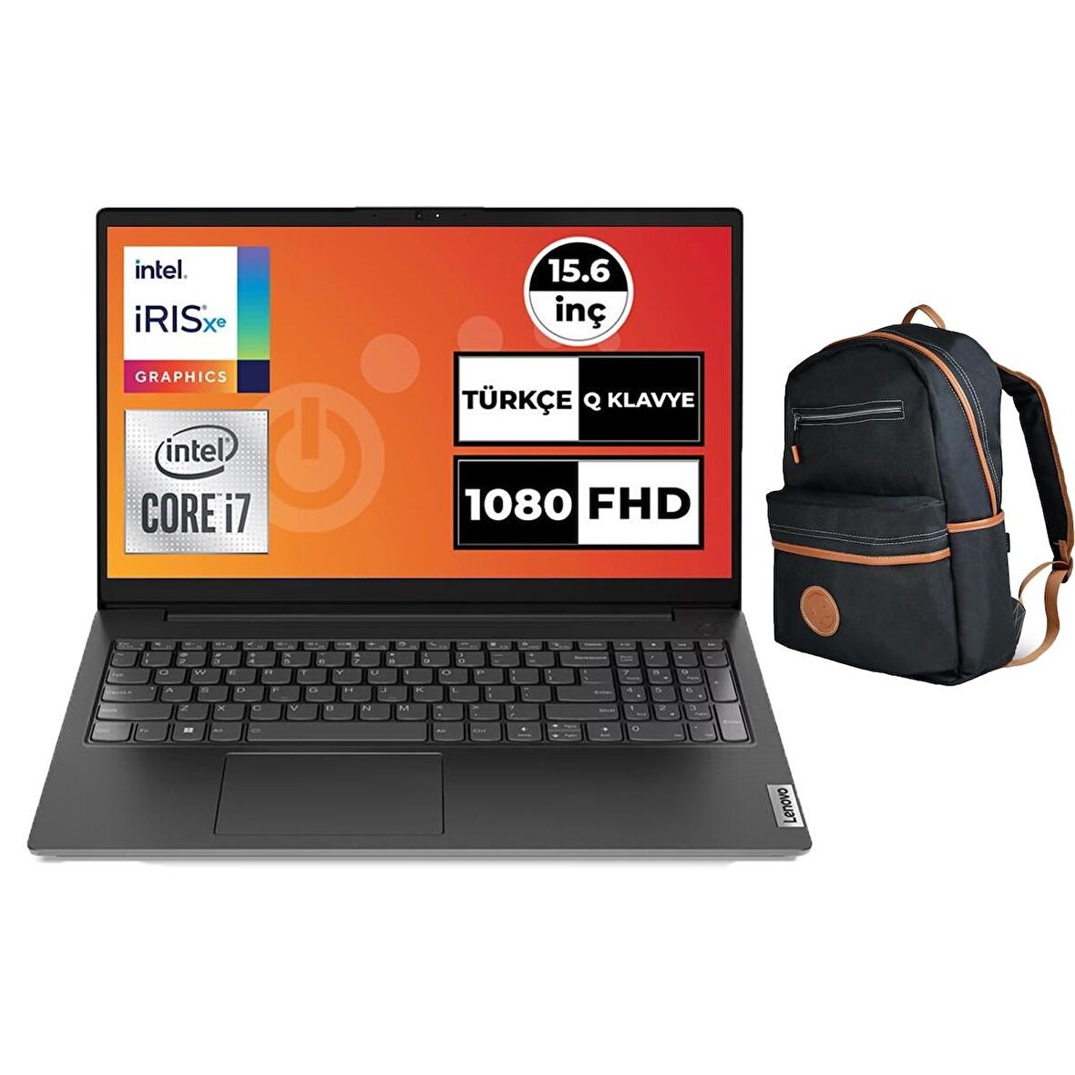 Lenovo V15 G3 Intel Core i7-1255U 24GB 2TB SSD Freedos 15.6" FHD Taşınabilir Bilgisayar 82TT0055TX 018 + Çanta