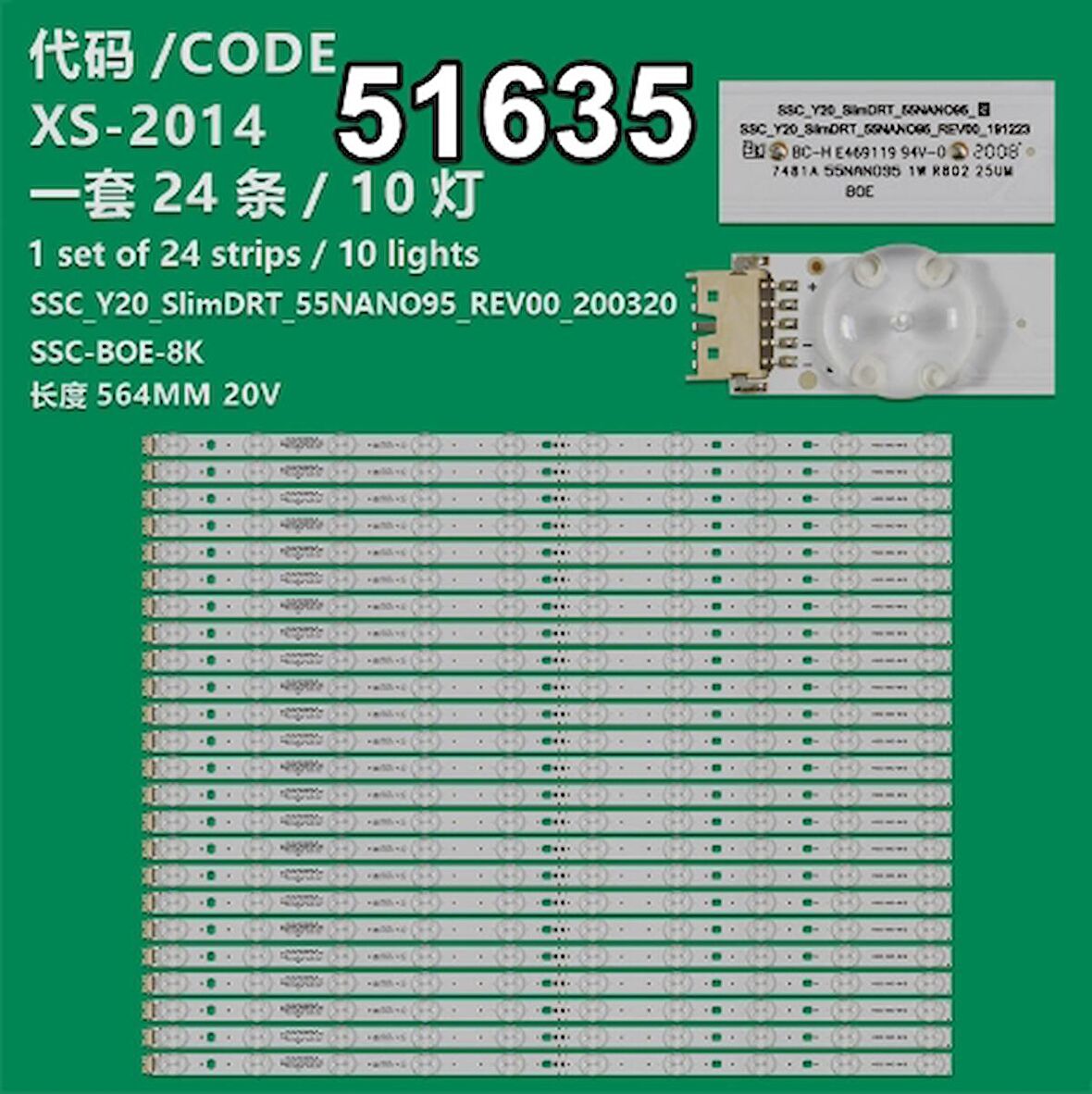 WKSET-6635 37301X24 SSC_Y20_SLIMDRT_55NANO95_REV00_200320  24 ADET LED BAR