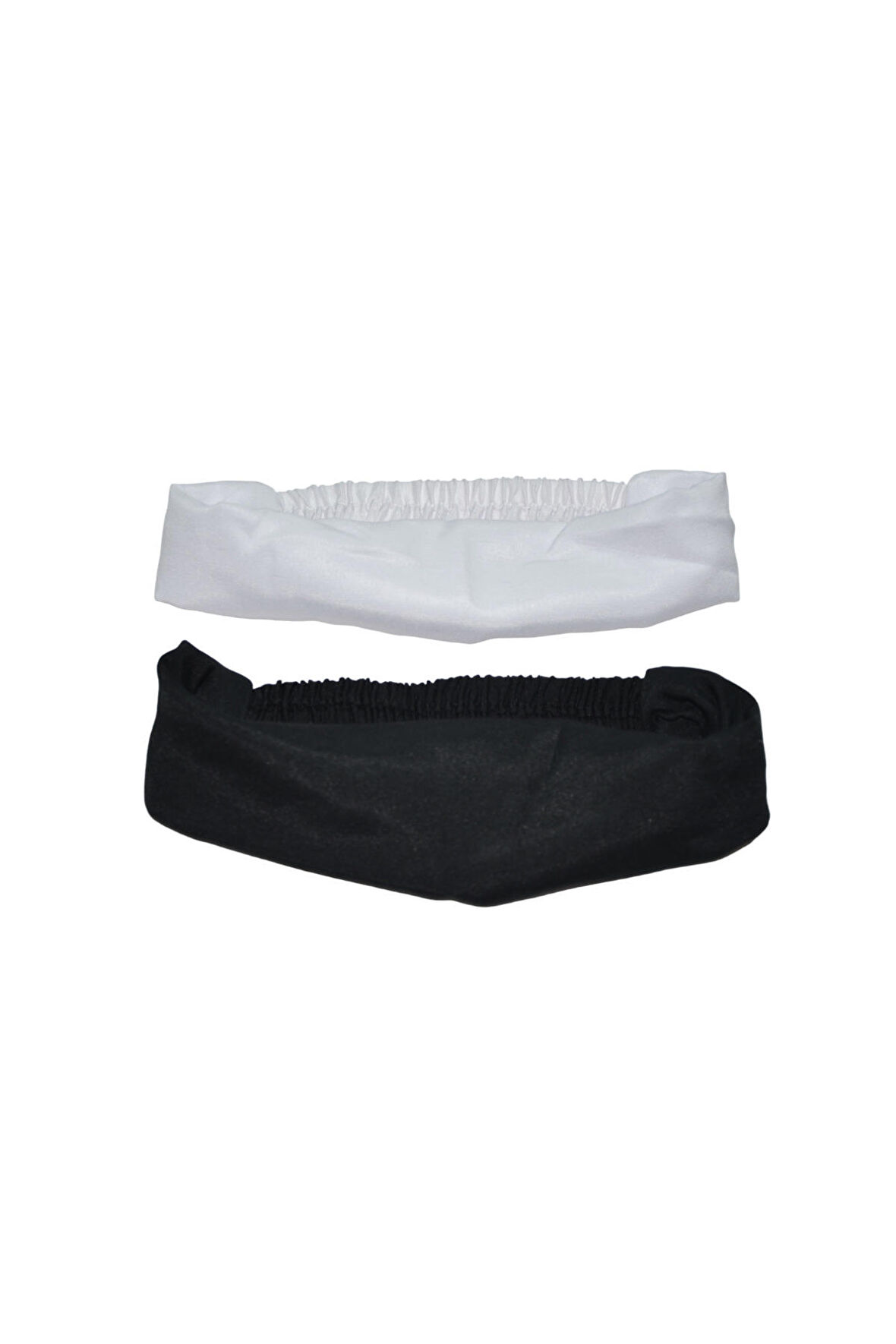 Bandana Kumaş Lastikli Paraşüt Model 2 li Siyah Beyaz