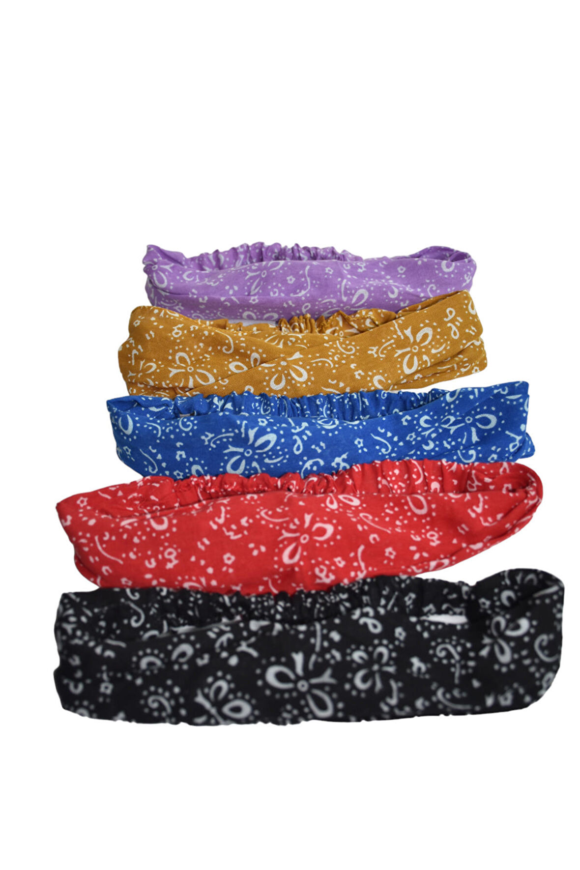 Lastikli Bandana 5 li set