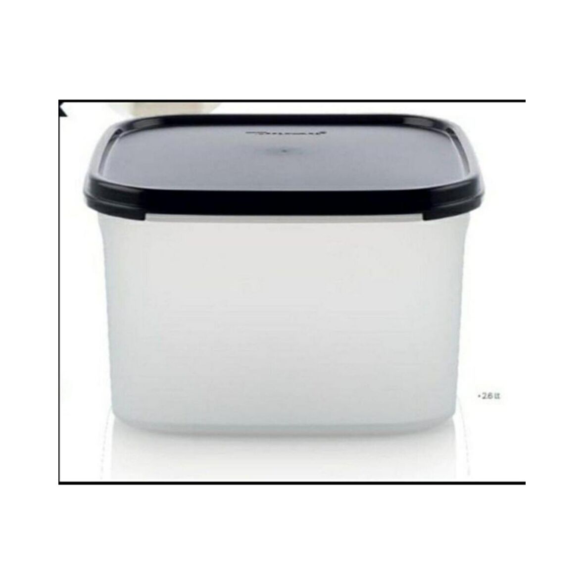 Tupperware Modüler 2.6 Lt Kuruyemiş Bakliyat Çok Amaçlı Kutu Siyah Kapaklı