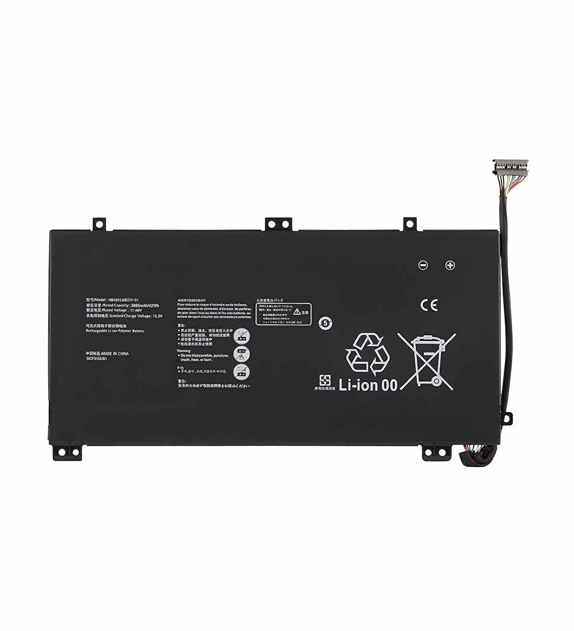 Huawei MateBook HB4593J6ECW-31 Notebook Batarya Laptop Pil