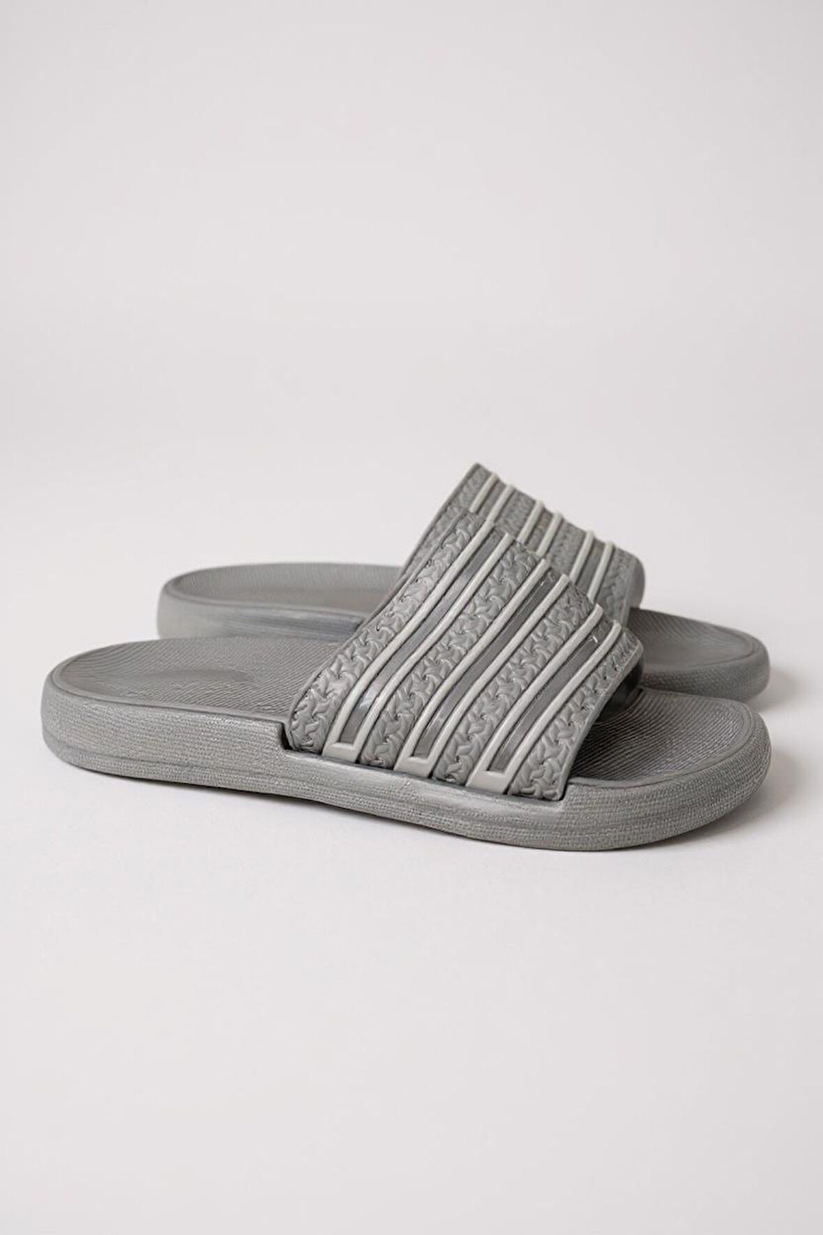 ALB 10230 Şeritli Model Günlük Erkek Plaj Havuz Bahçe Yazlık Sokak Terliği