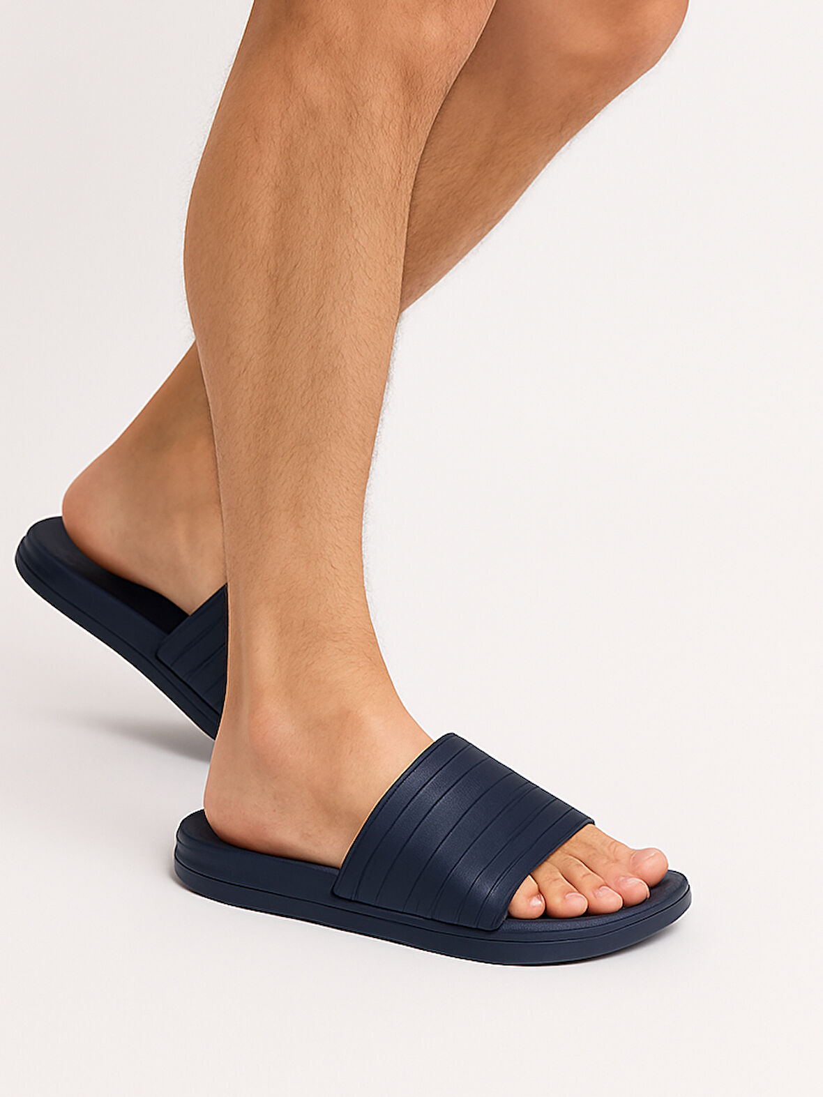 ALB 10225 Düz Renk Erkek Plaj Havuz Bahçe Yazlık Sokak Terliği