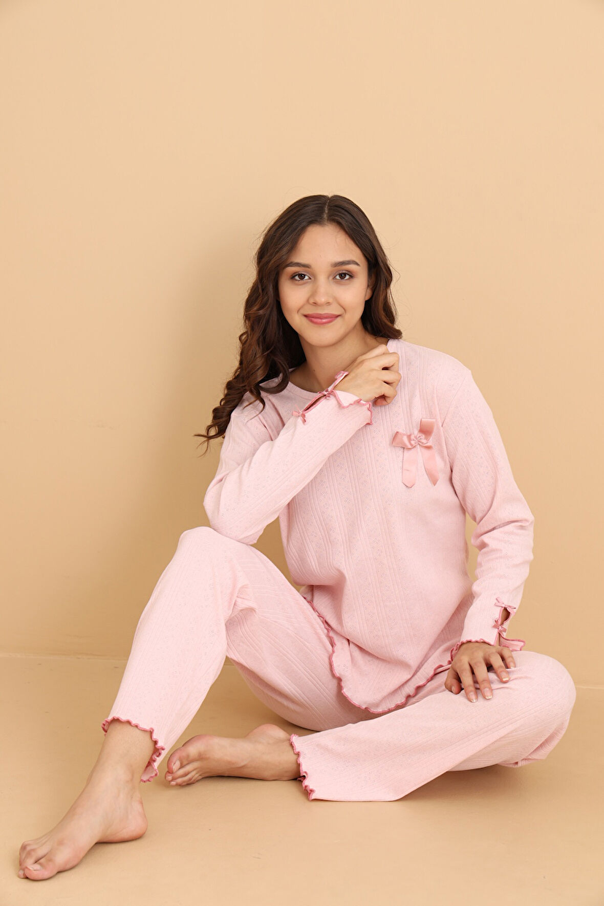 Mirano 8604 Pointel Kumaş Mevsimlik Günlük Kadın Pijama Takımı