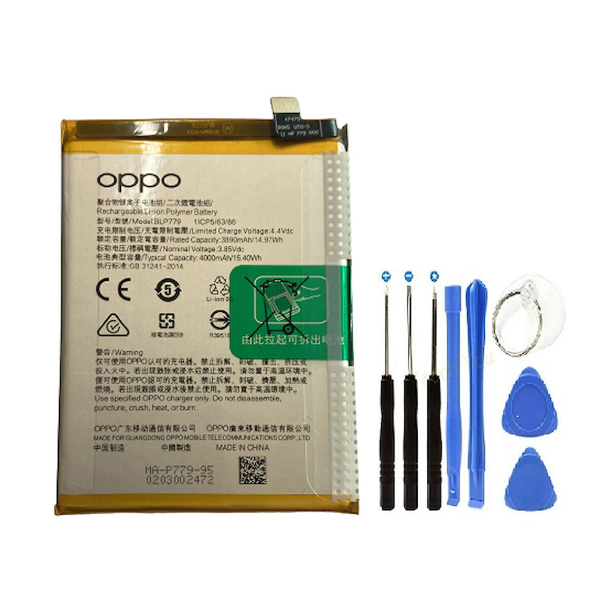 Oppo Reno 4 Lite Pil Batarya BLP779 ve Tamir Seti