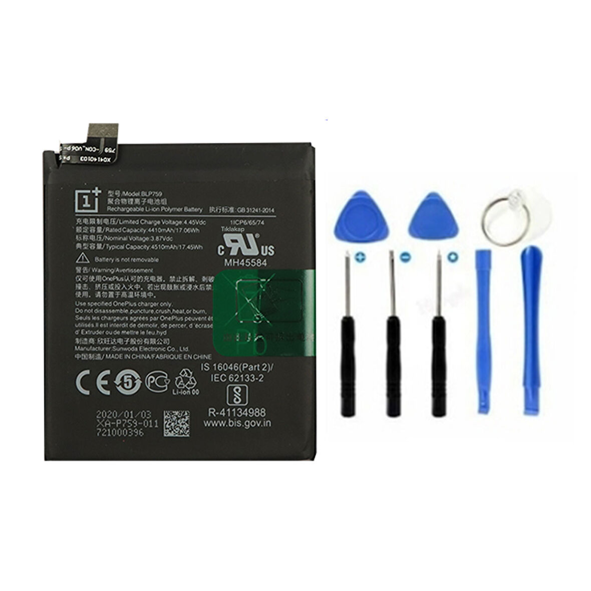 Axya Oneplus 8 Pro Batarya Pil + Tamir Seti BLP759