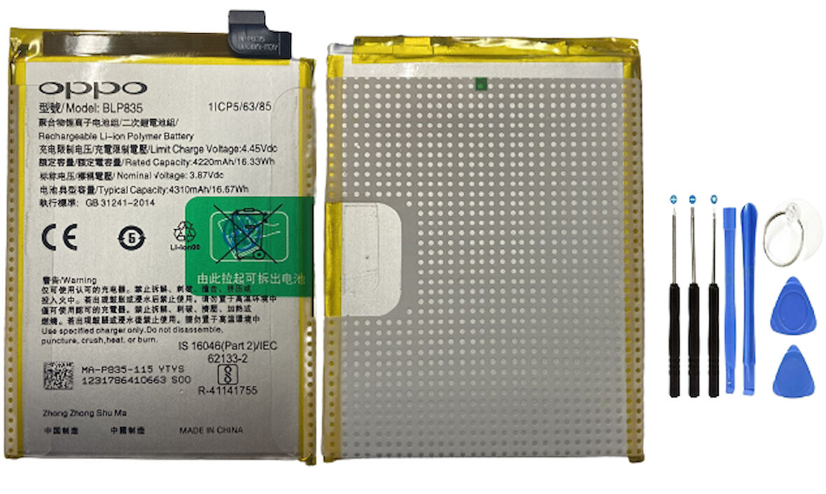Oppo Reno 5 Lite Pil Batarya ve Tamir Seti BLP835