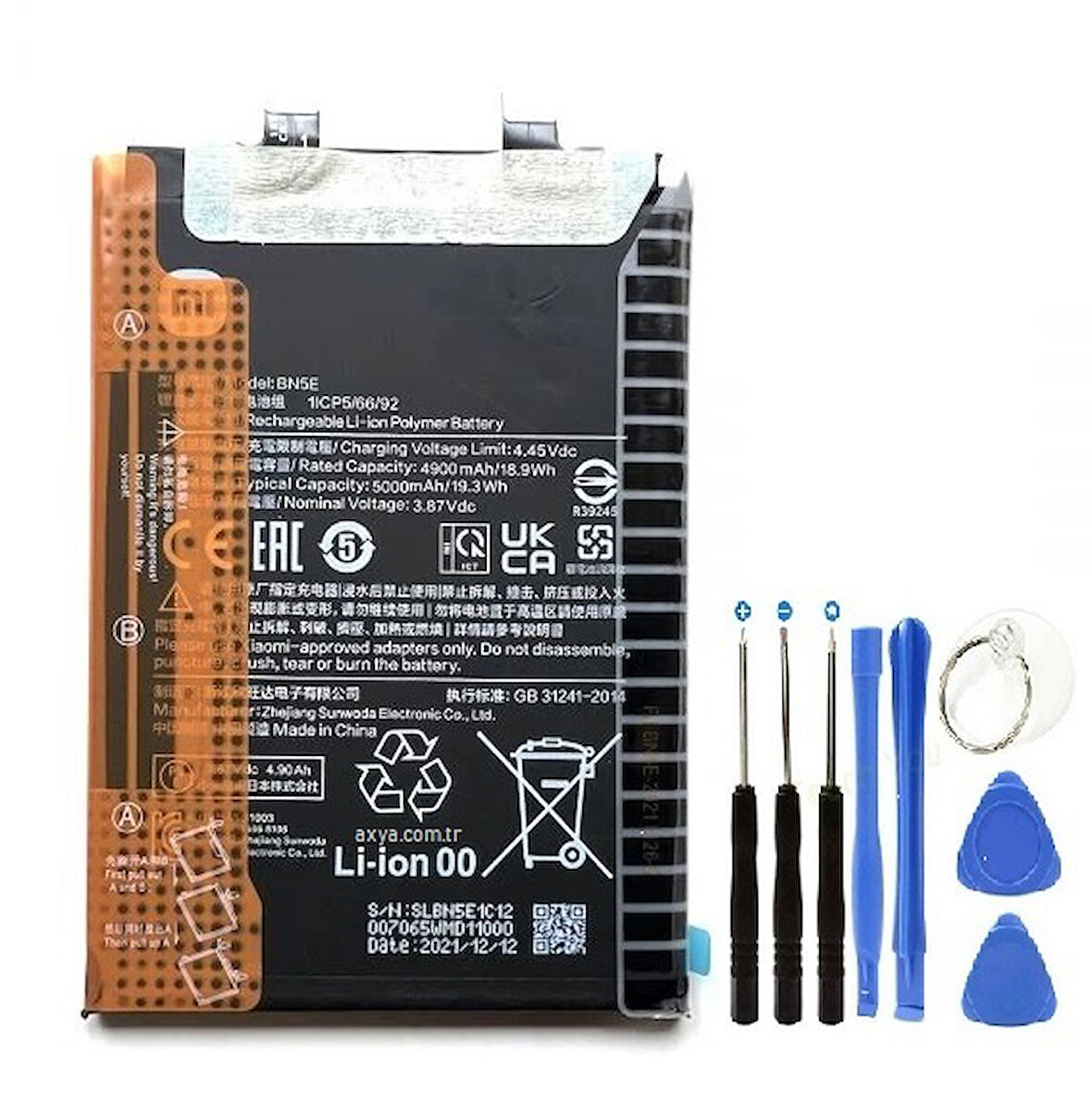 Xiaomi Redmi Note 11 Pro 5G BN5E Pil Batarya ve Tamir Set