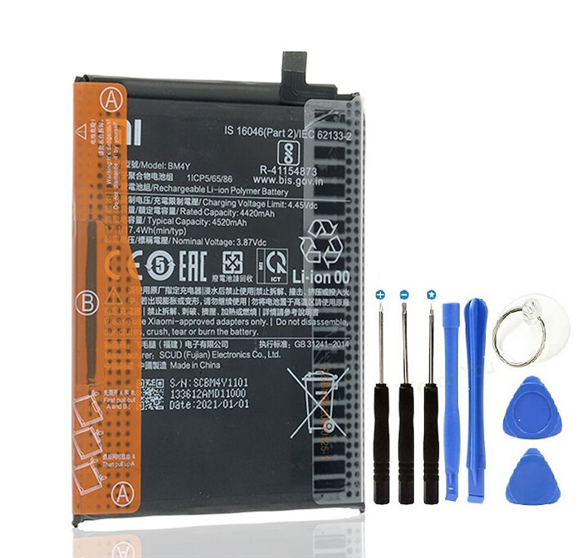 Xiaomi Poco F3 Pil Batarya BM4Y ve Tamir Seti