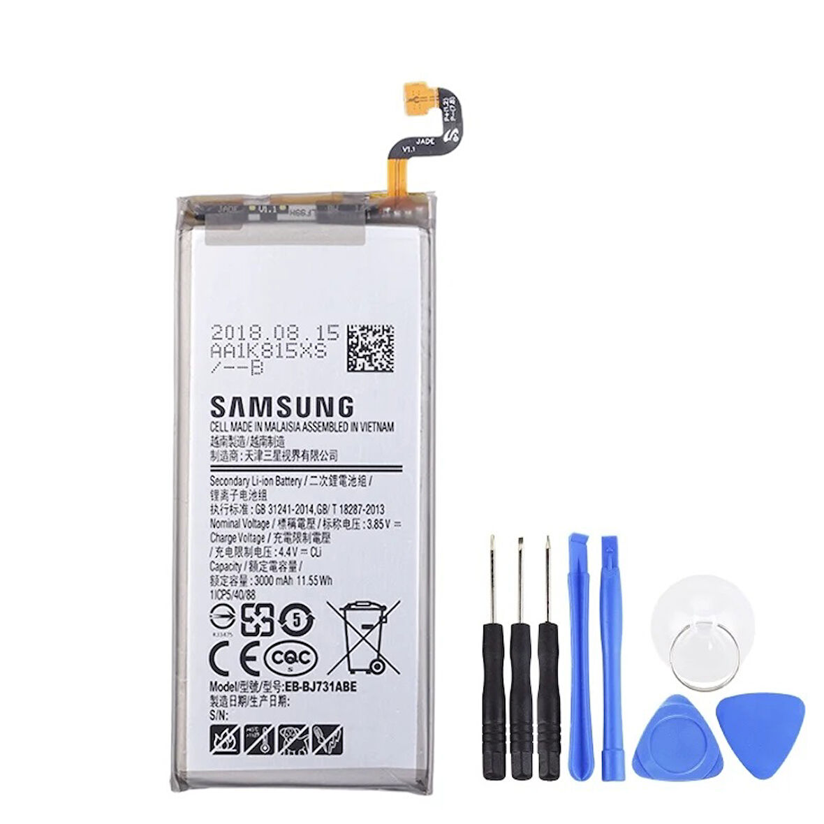 Samsung J7 Plus Pil Batarya EB-BJ731ABE 3000 mAh+ Tamir Seti