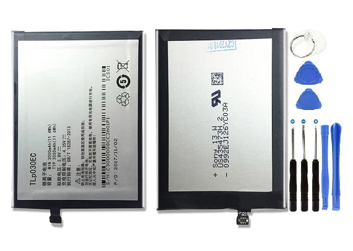 ALCATEL TCL 3S PİL BATARYA TLP030EC +TAMİR SETİ