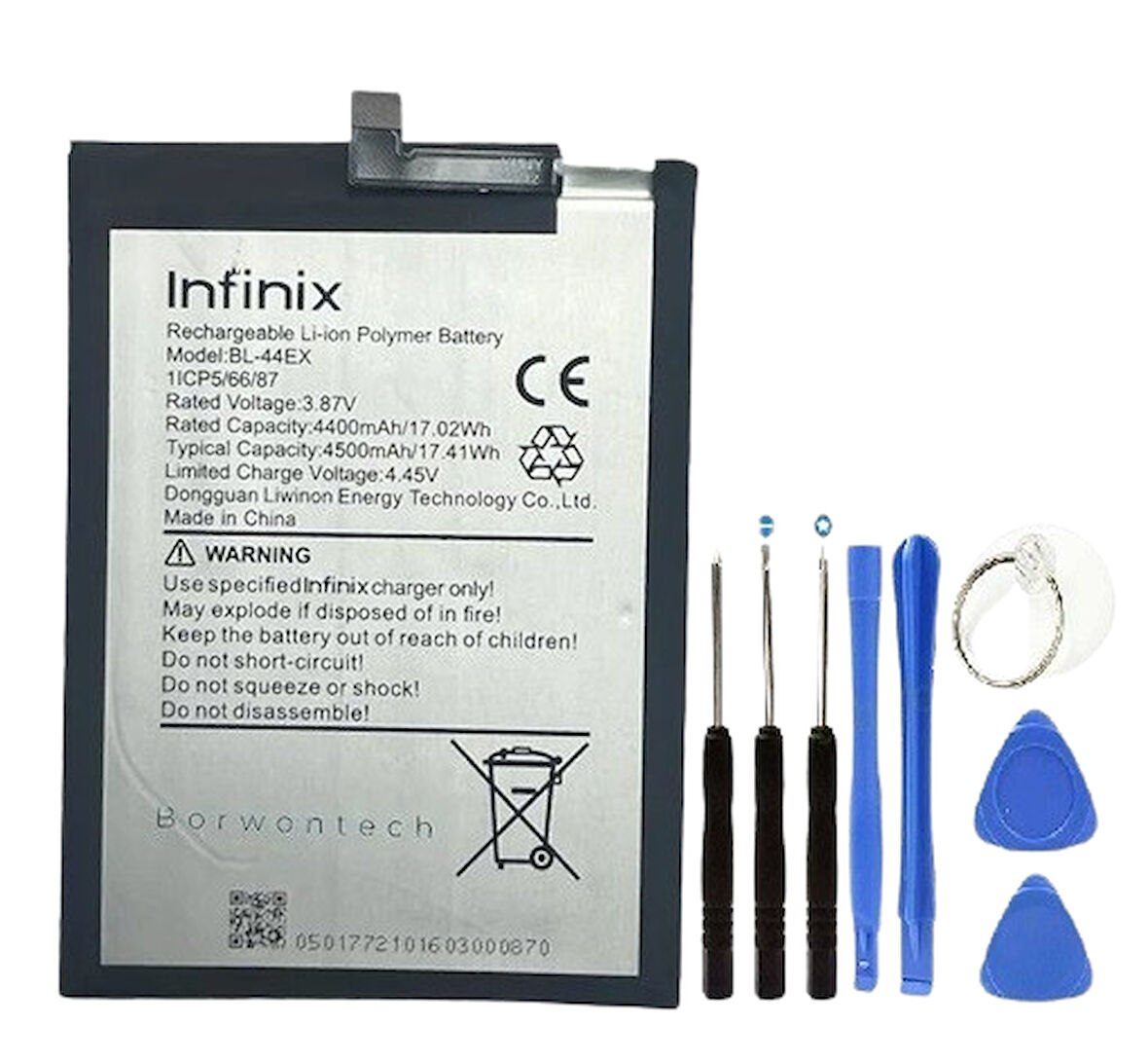 İnifix Zero X Pil Batarya BL-44EX+Tamir Seti