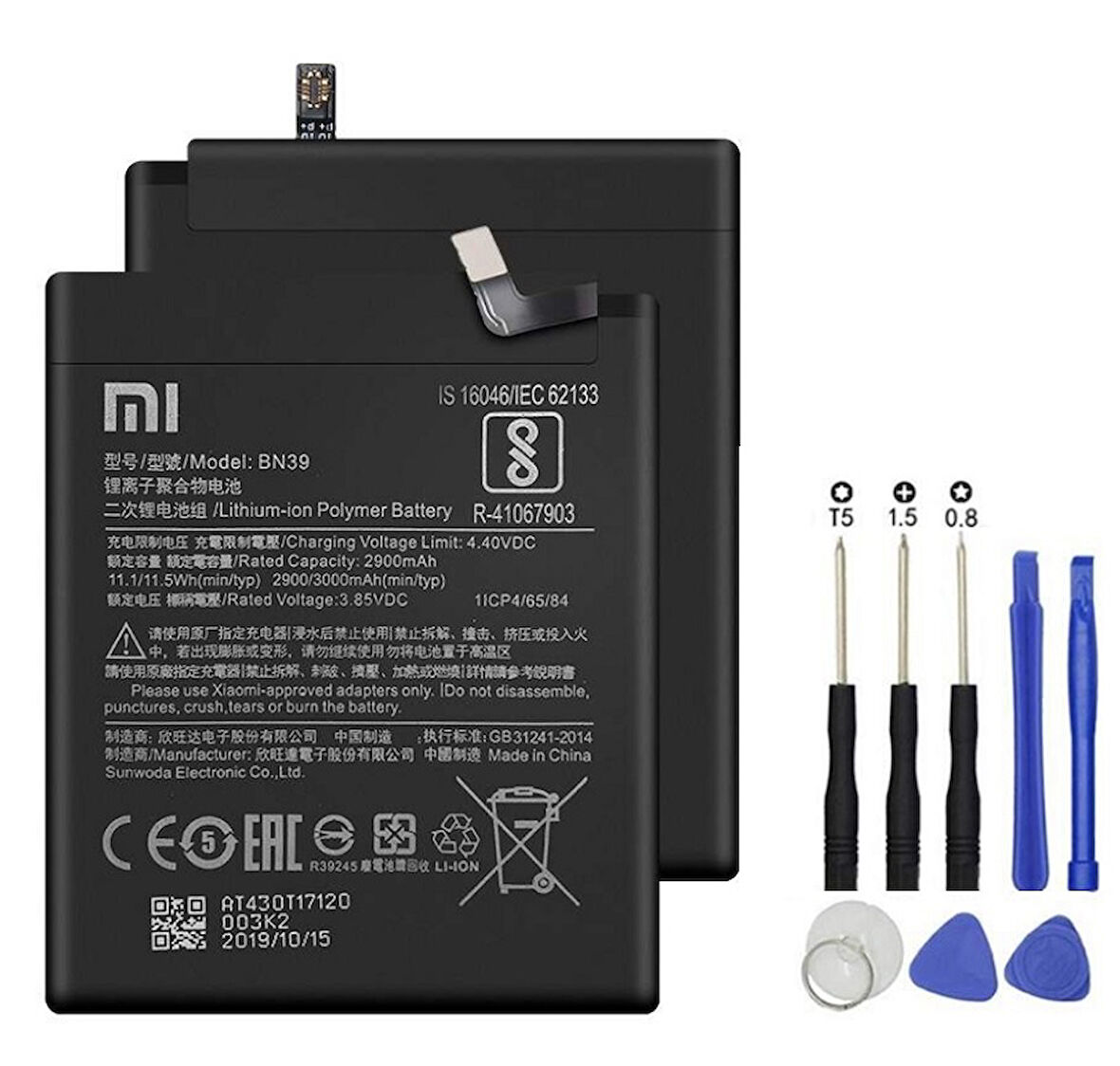 Xiaomi Mi Play Pil Batarya + Tamir Seti BN39 3000 mAh