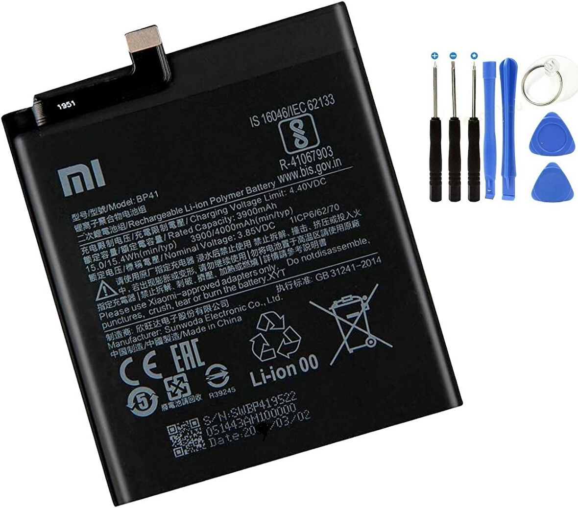 Xiaomi Redmi K20 Batarya Pil + Tamir Seti BP41