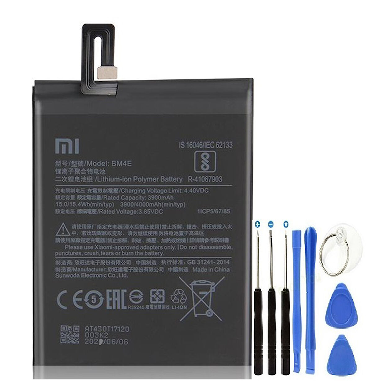 Xiaomi Pocophone F1 Pil Batarya + Tamir Seti BM4E