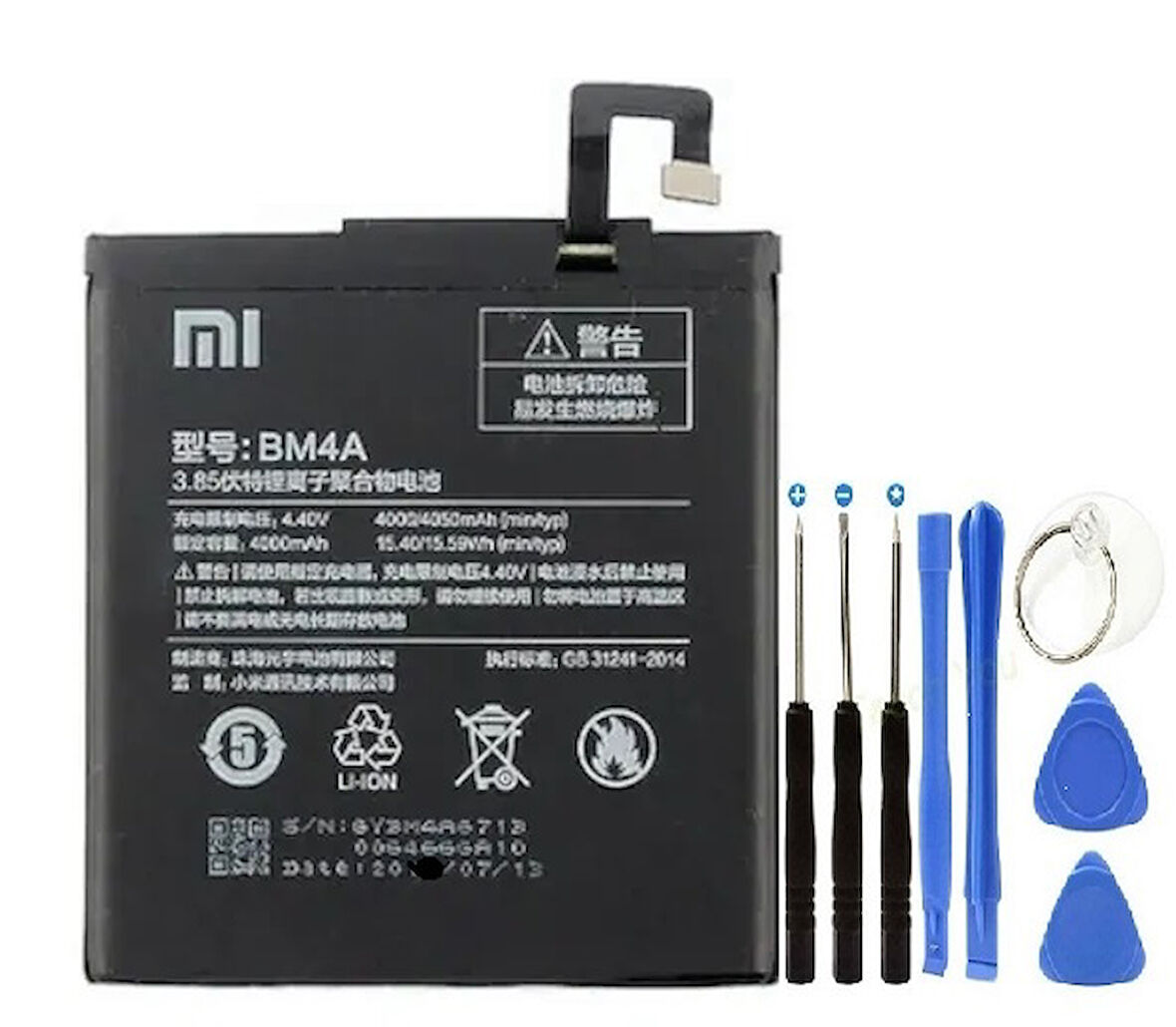 Xiaomi Redmi Pro Pil Batarya + Tamir Seti BM4A 4050 mAh